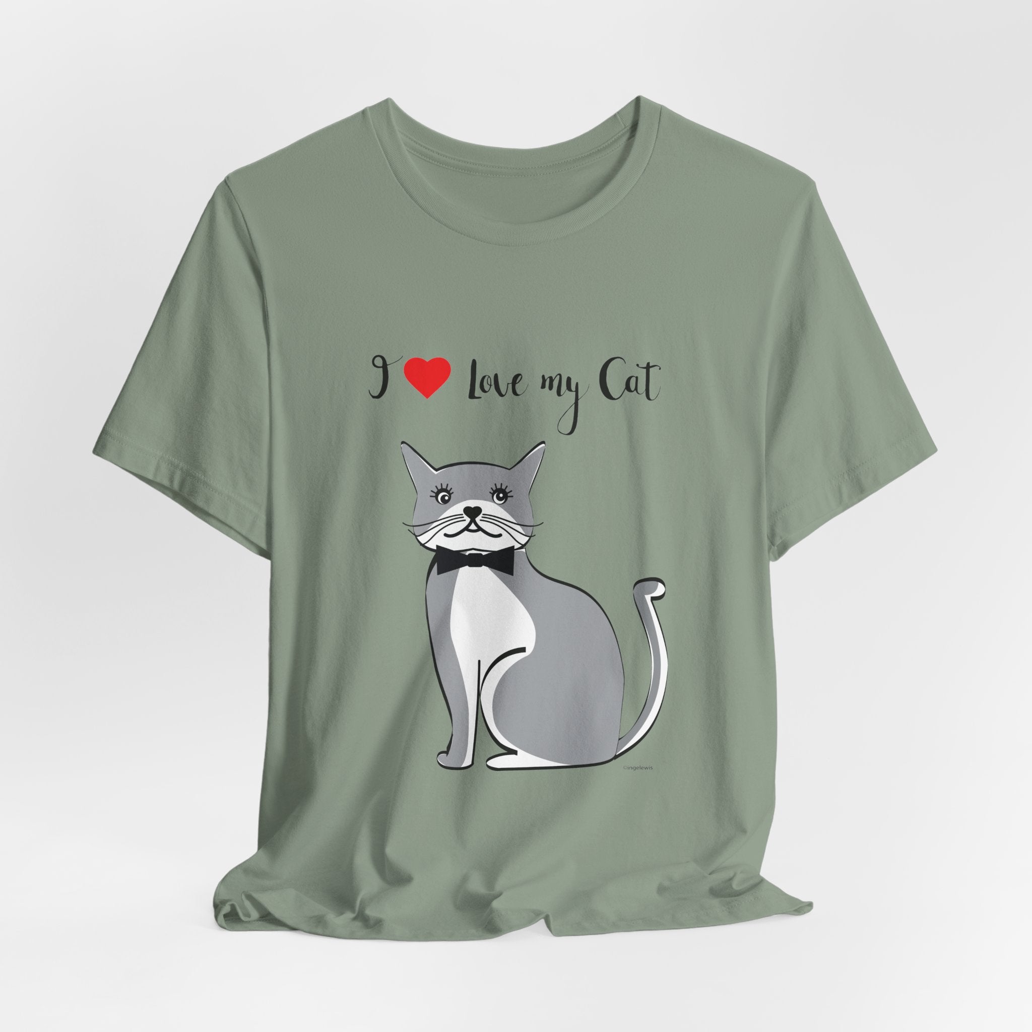 I Love My Cat Graphic Tee