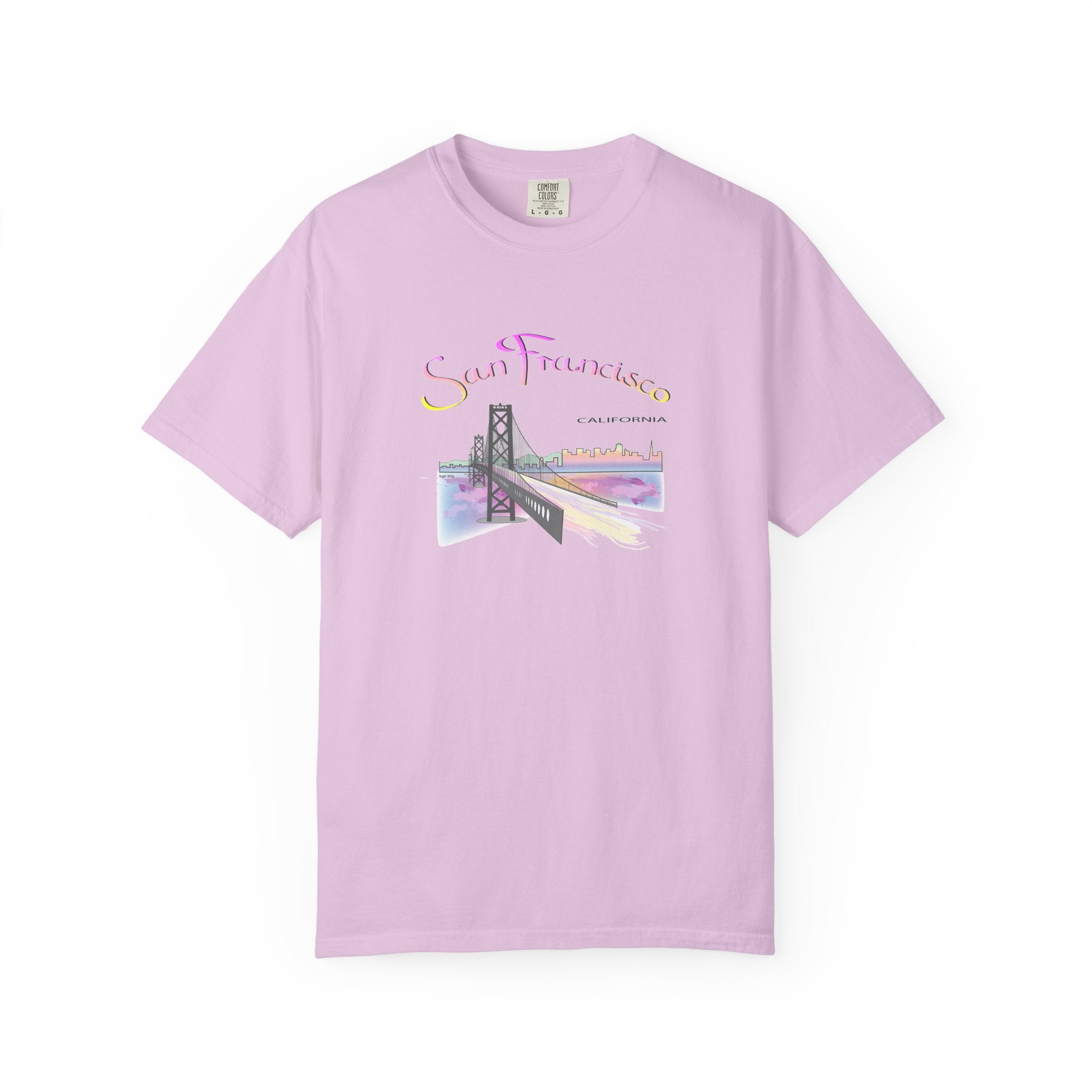 San Francisco Rainbow Golden Gate Bridge Graphic Unisex T-shirt