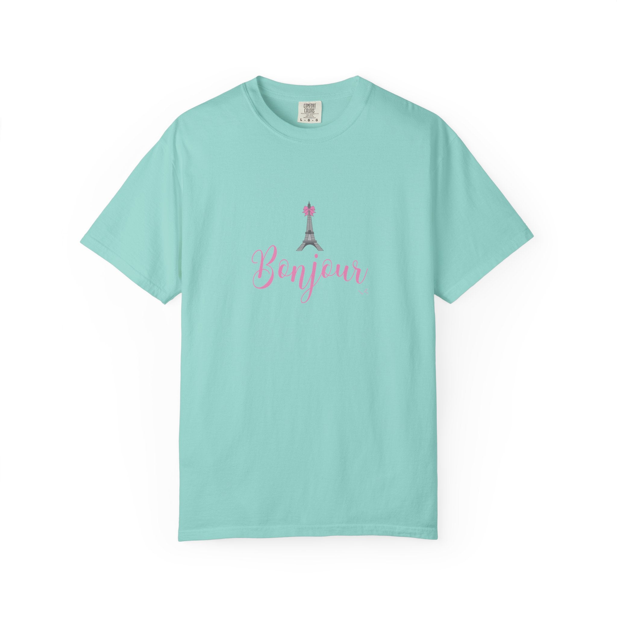 Bonjour Eiffel Tower Graphic T-shirt