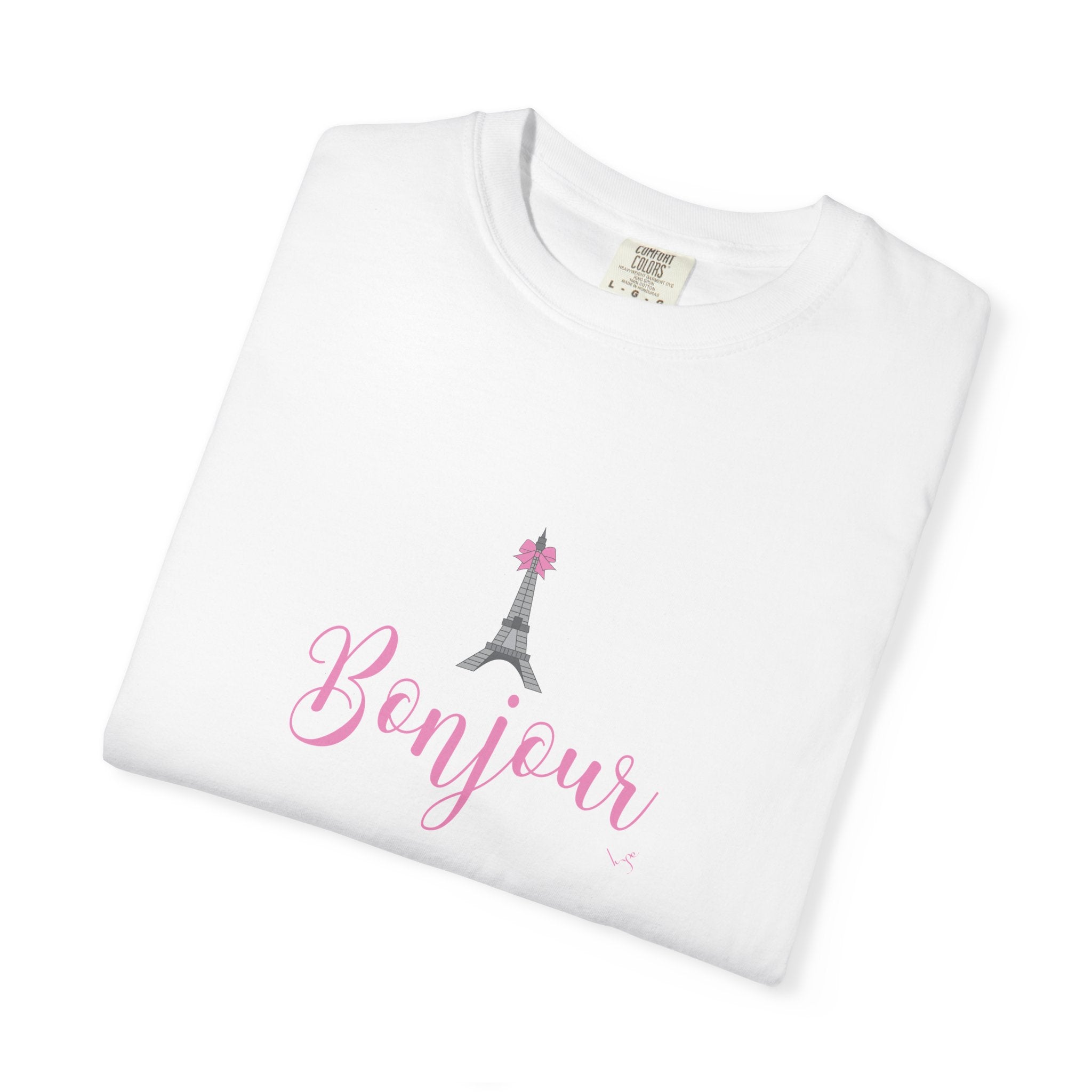 Bonjour Eiffel Tower Graphic T-shirt