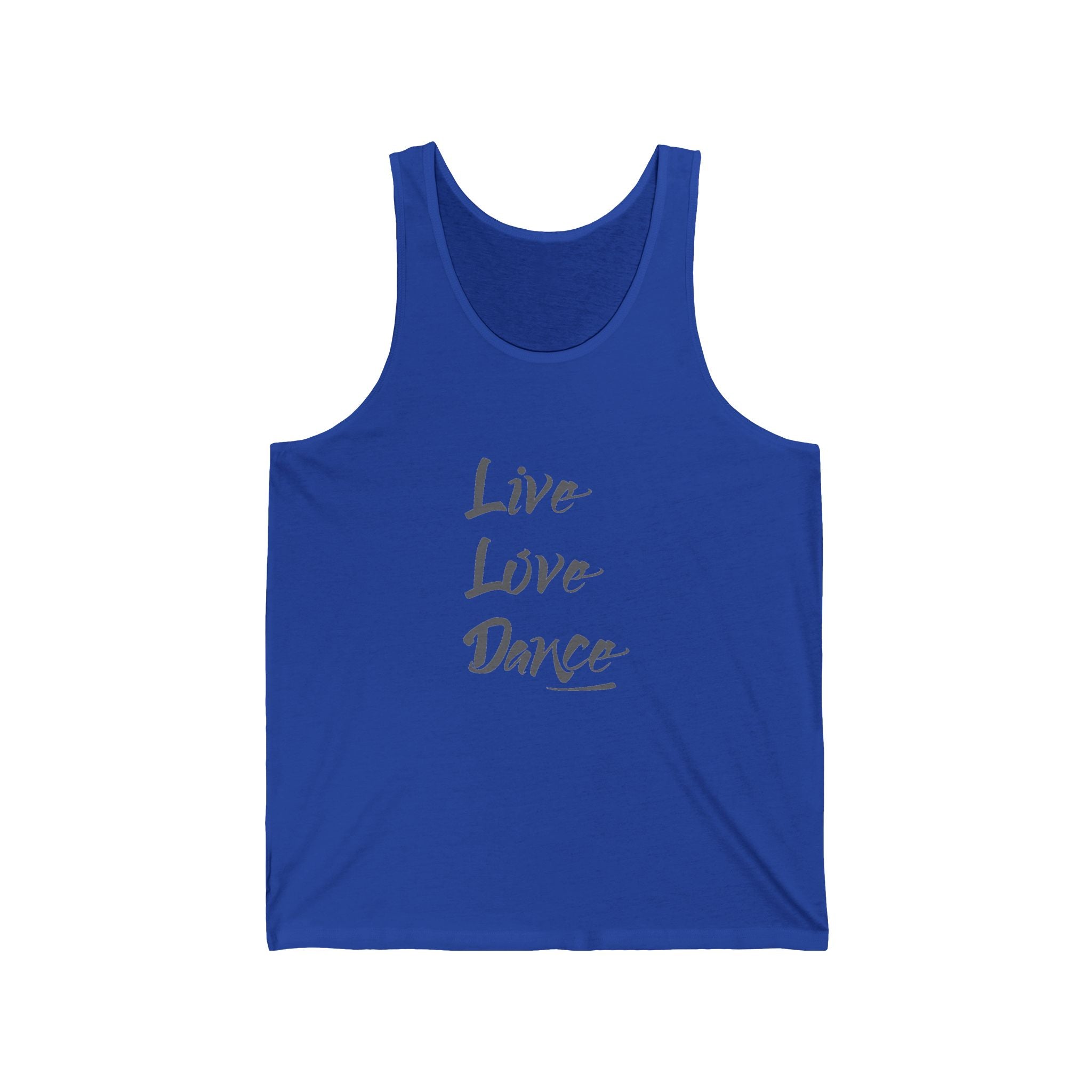 Live Love Dance Graphic Unisex Jersey Tank Top