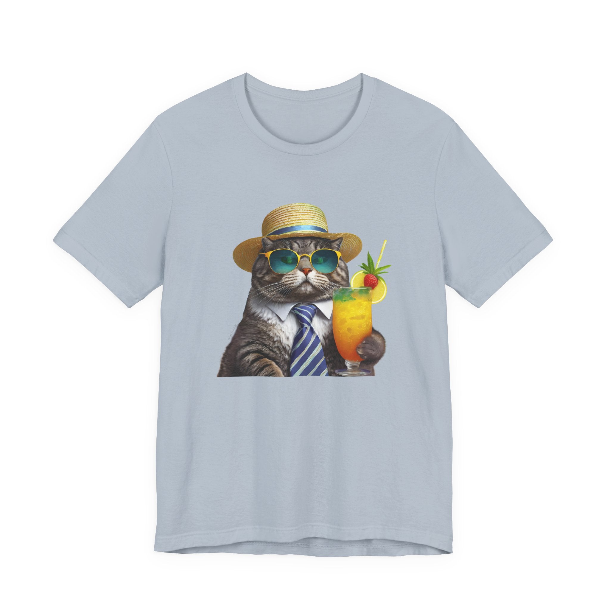 Happy Hour Cat Graphic Tee