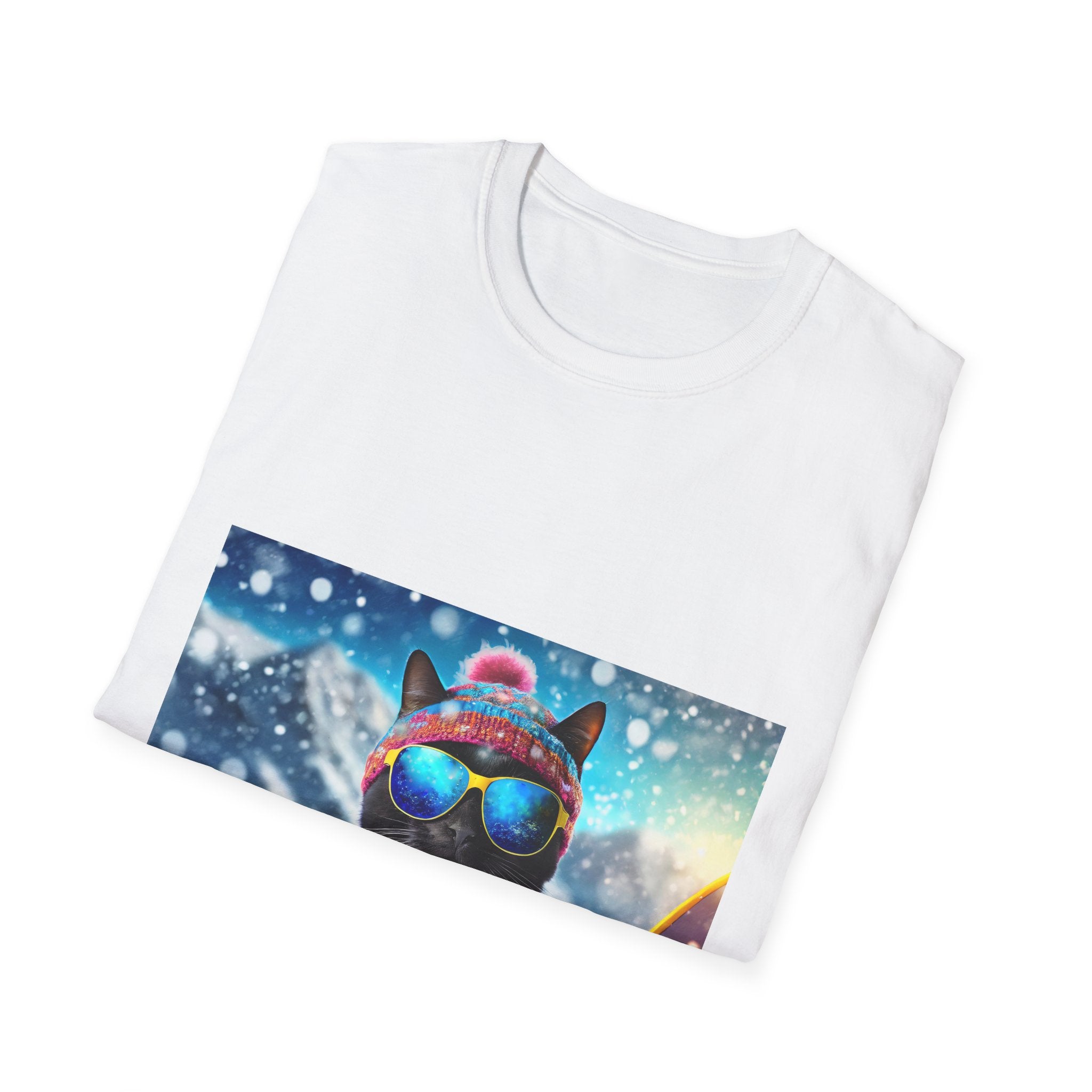 Cool Snow Cat Graphic Tee