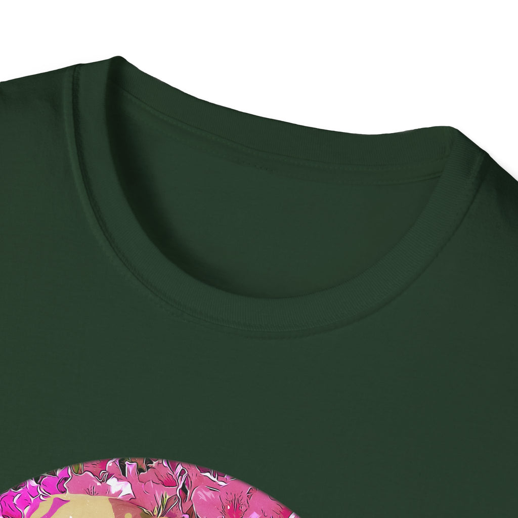Labrador Retriever Floral Graphic T-Shirt for Dog Lovers