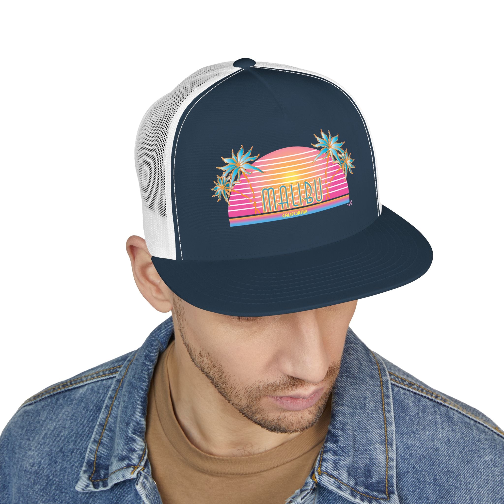 Malibu Trucker Hat | Retro California Beach Cap