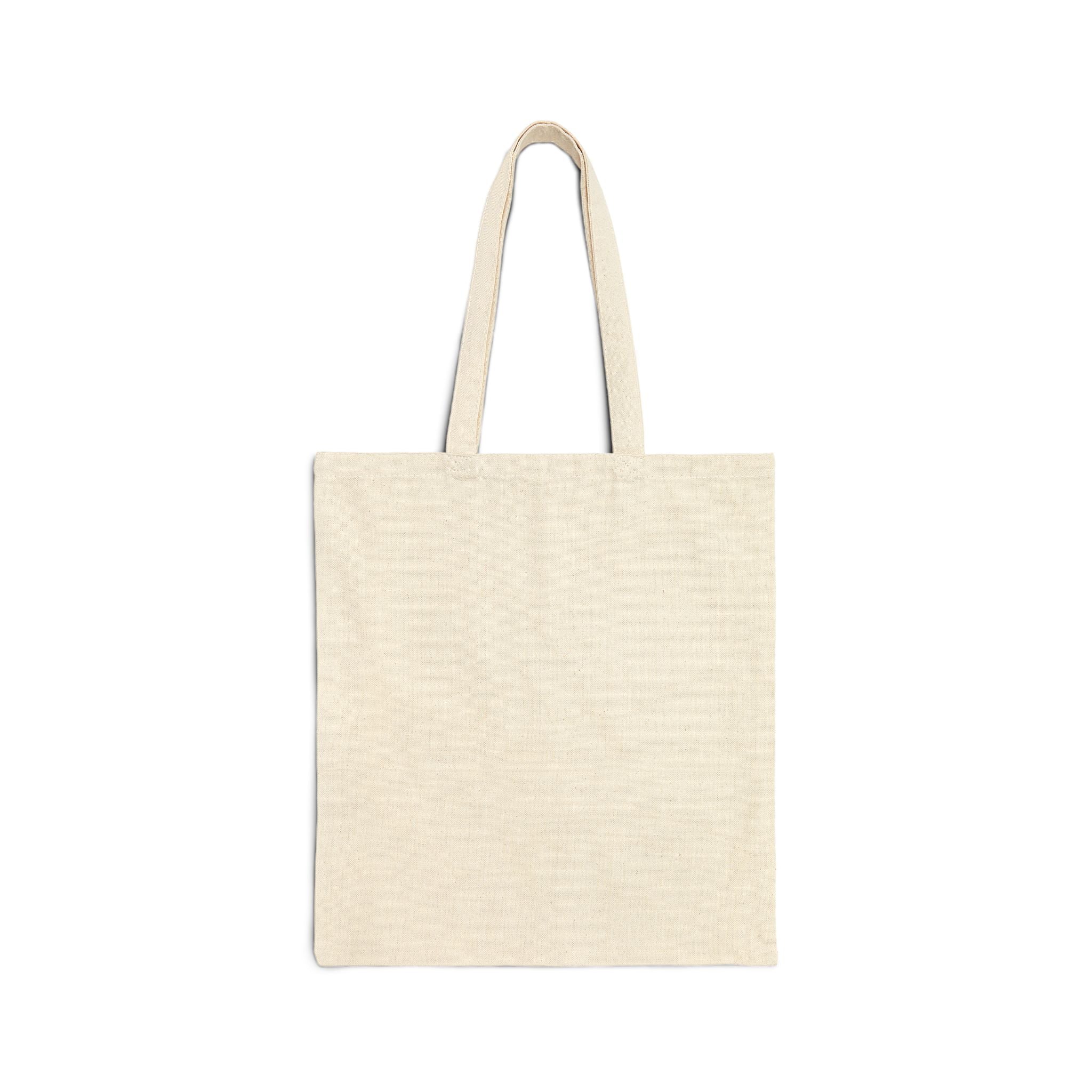 Beach Please Dog in Blue HatCotton Canvas Tote Bag