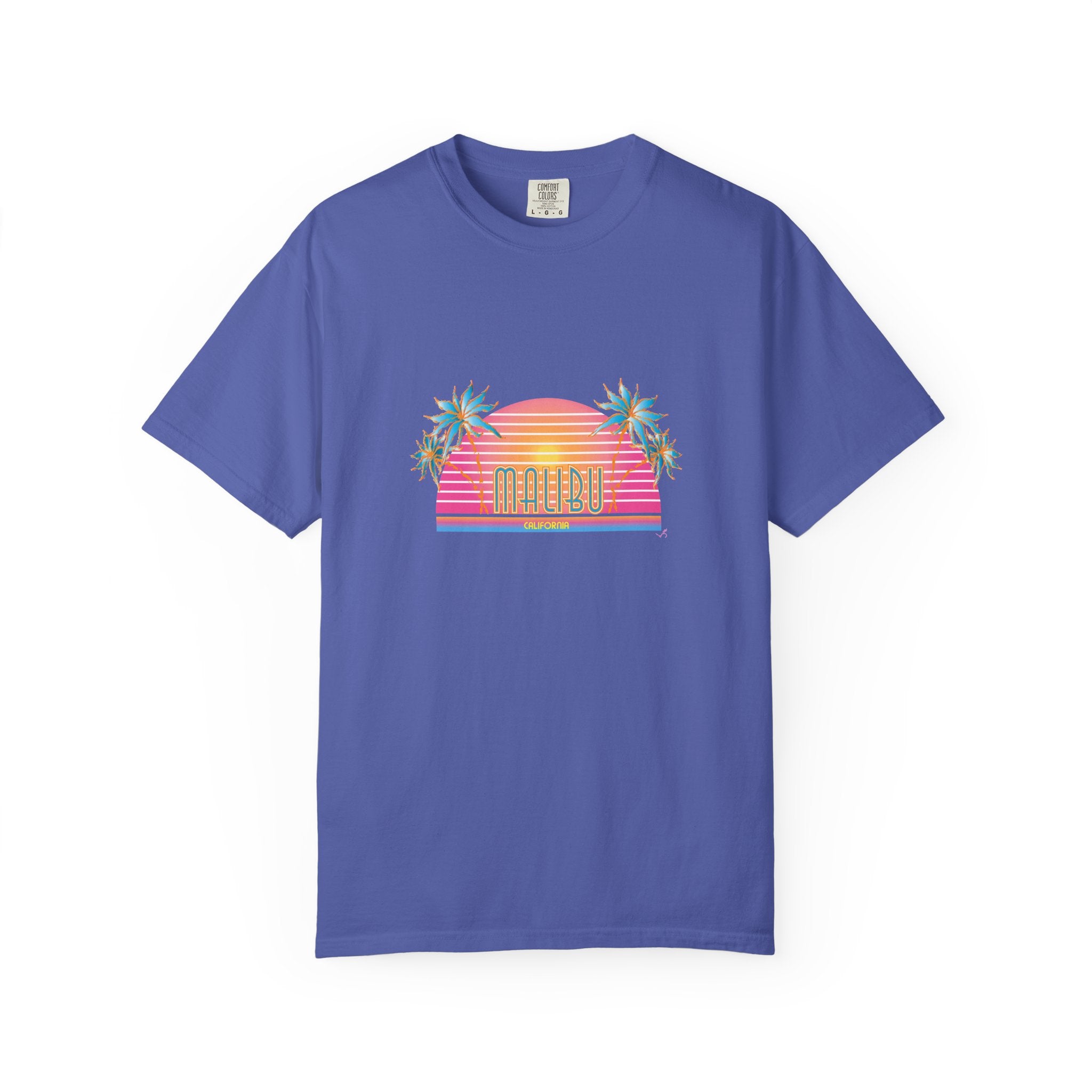 Striking Malibu California Graphic Unisex Garment-Dyed T-shirt
