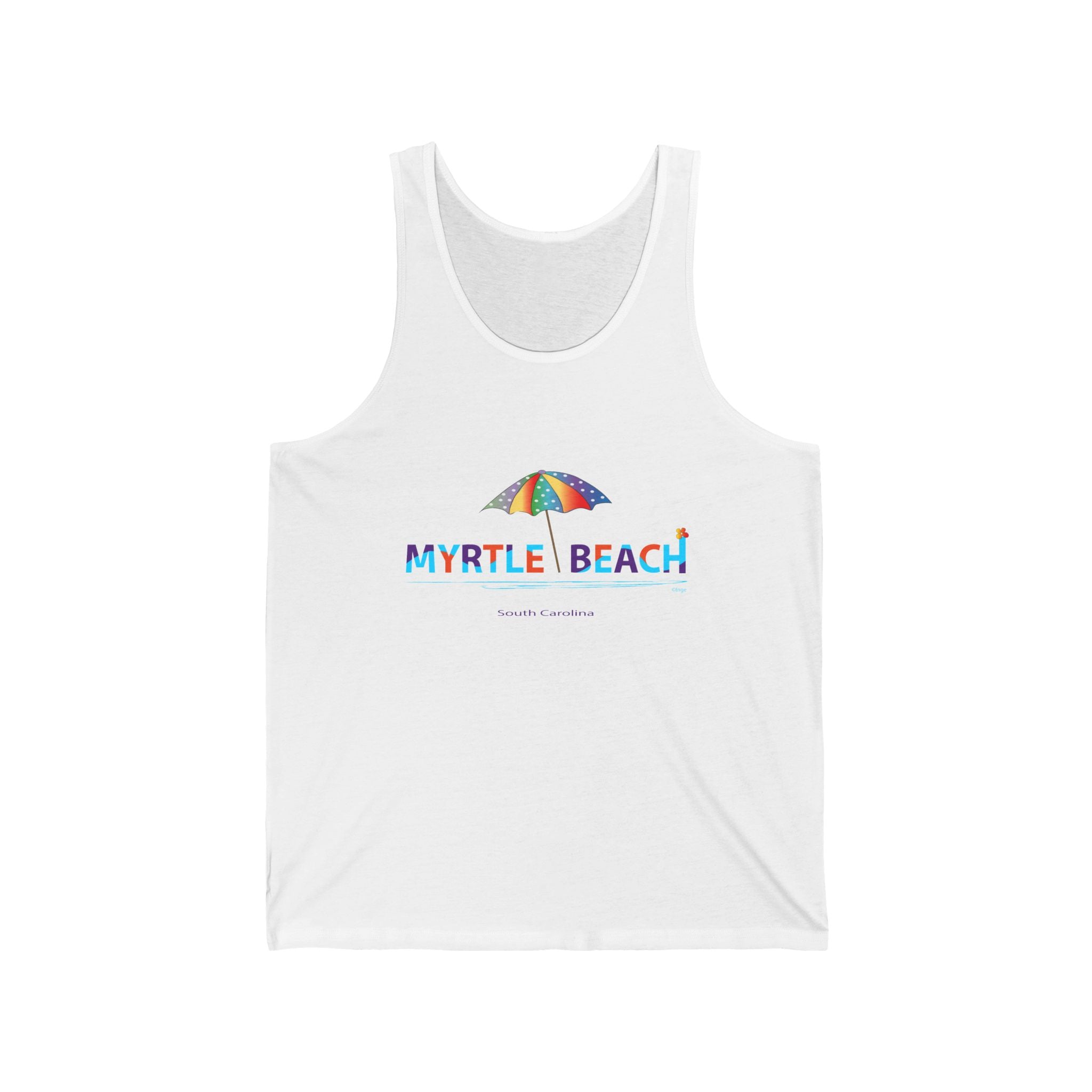 Myrtle Beach South Carolina Graphic Unisex Jersey Tank Top