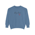 Dog Dad Heart Graphic Hoodie Garment-Dyed Sweatshirt