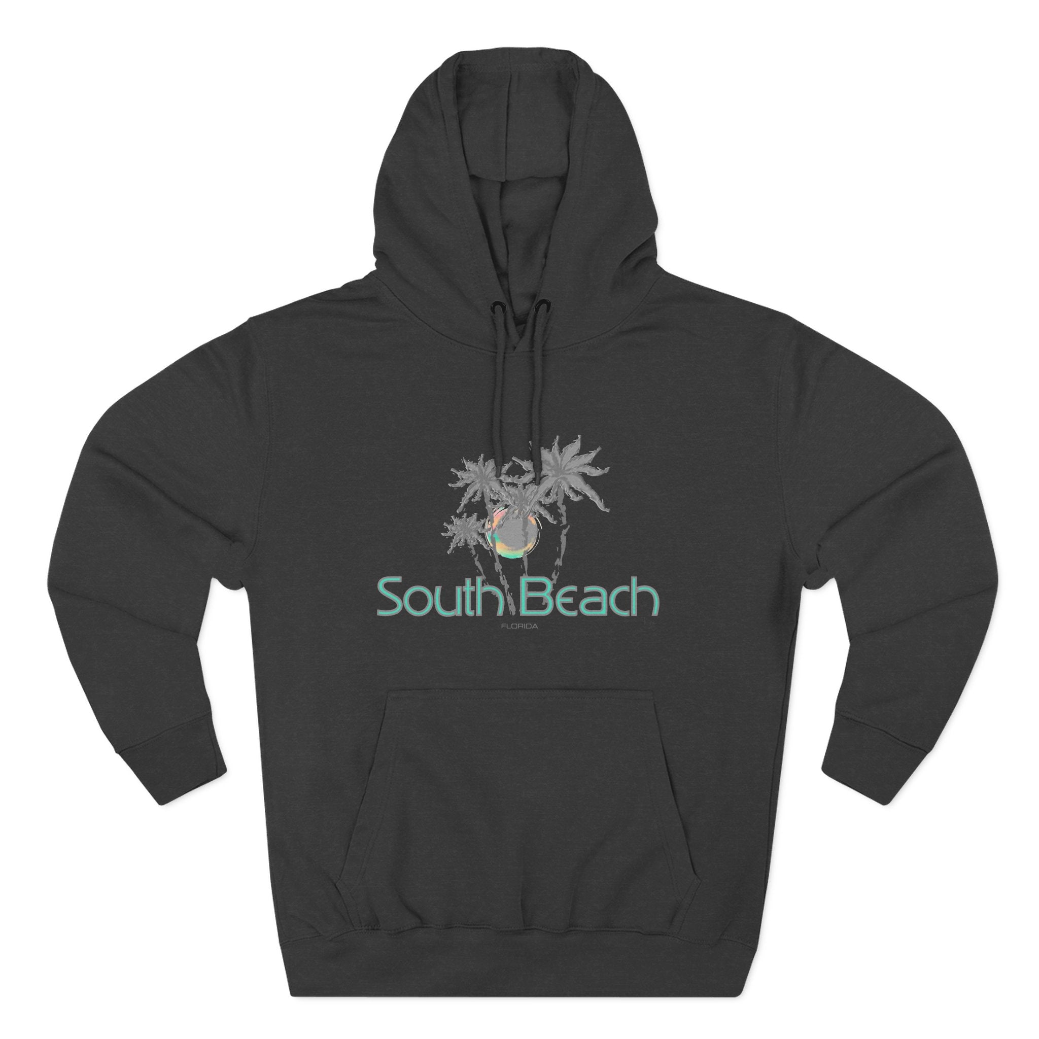 South Beach Miami Palm Tree Graphic Unisex Hoodie