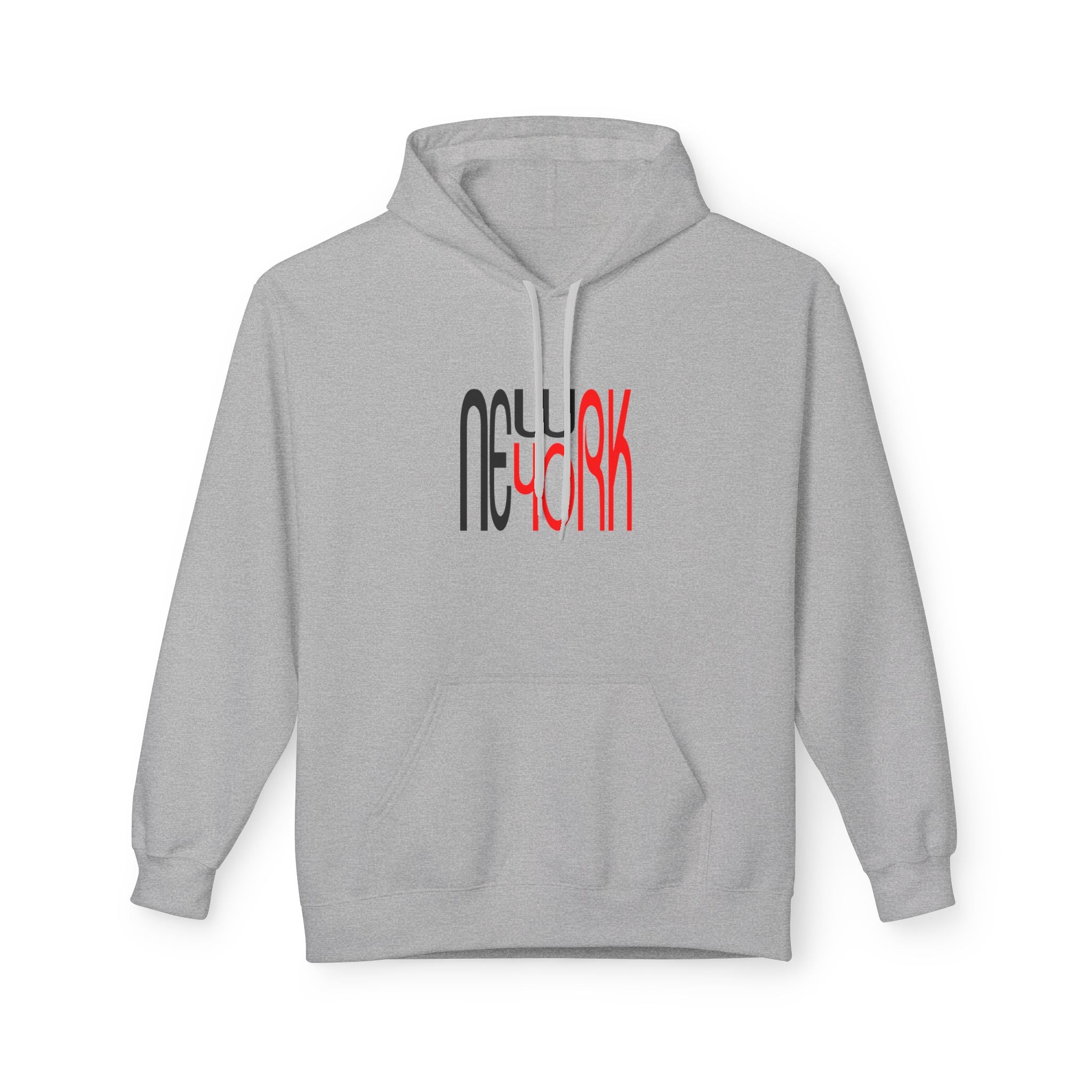 New York Retro Red Black Typography HoodieUnisex Hoodie