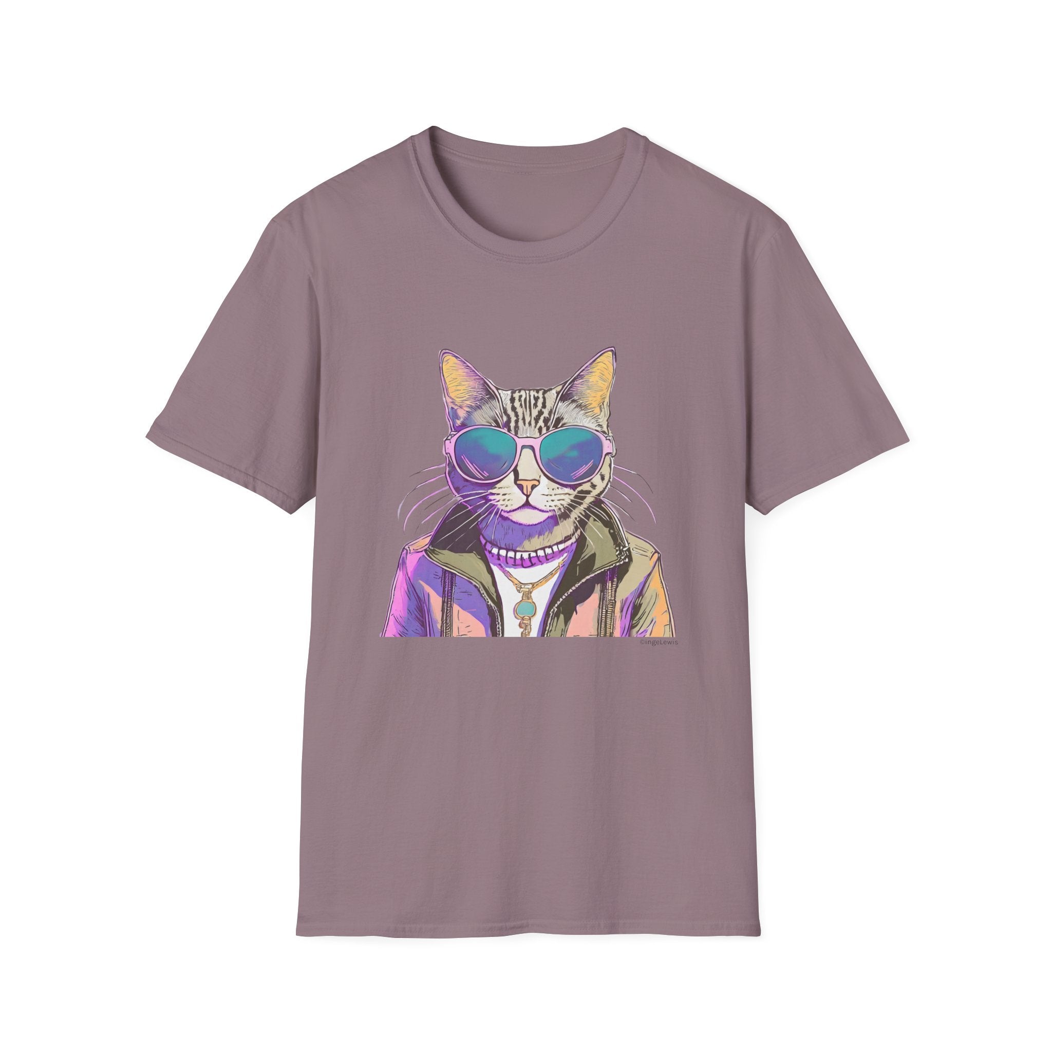 Cool Cat in Sunglasses Graphic Tee