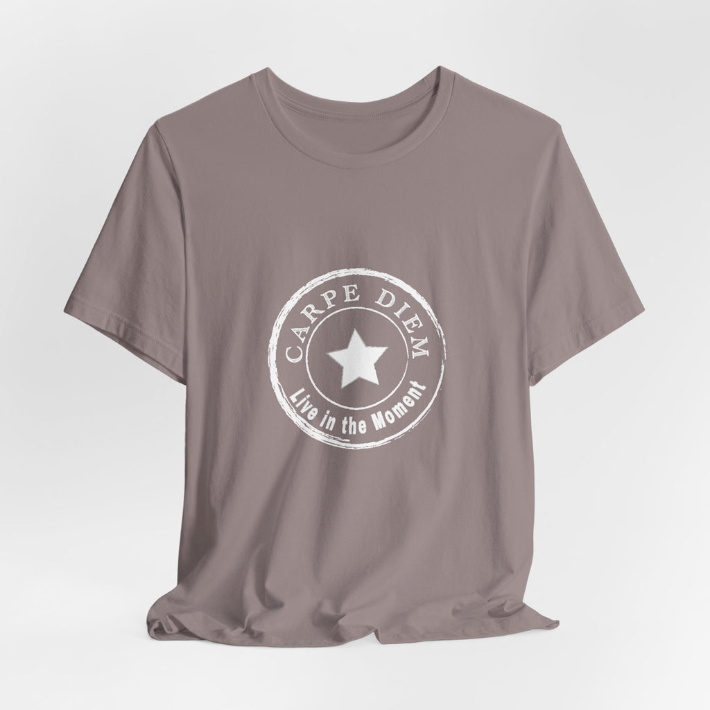 Carpe Diem Live in the Moment Graphic Jersey Short Sleeve Tee
