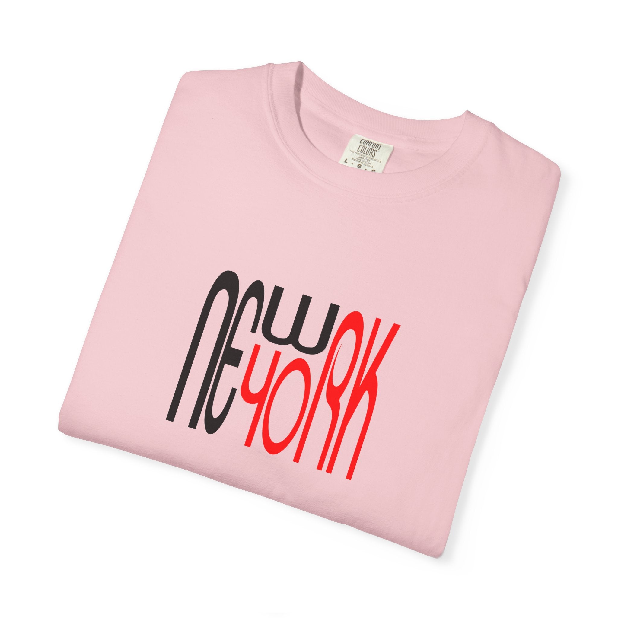 New York Black Red Lettering Unisex Graphic Tee