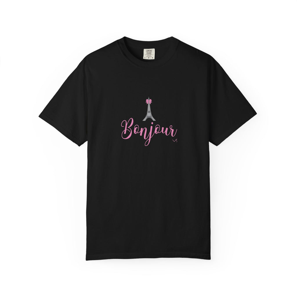 Bonjour Eiffel Tower Graphic T-shirt