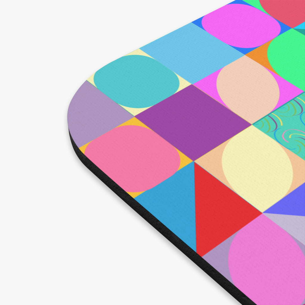 Colorful Geometric Abstract Art Mouse Pad (Rectangle)