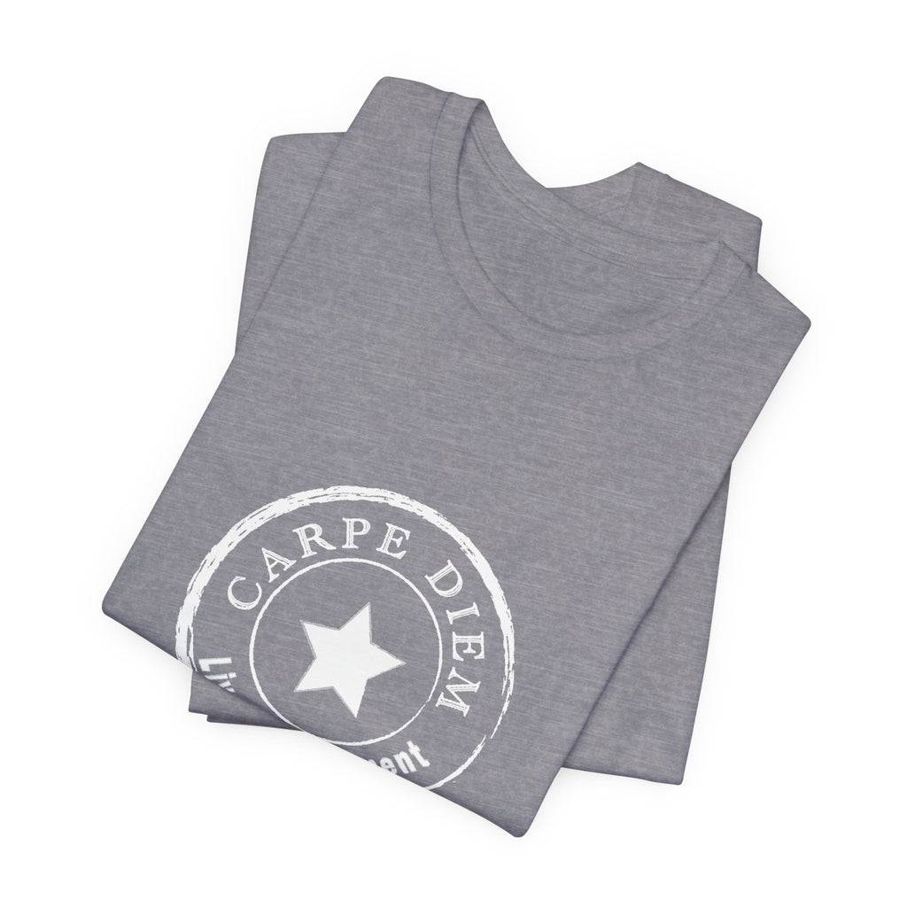 Carpe Diem Live in the Moment Graphic Jersey Short Sleeve Tee