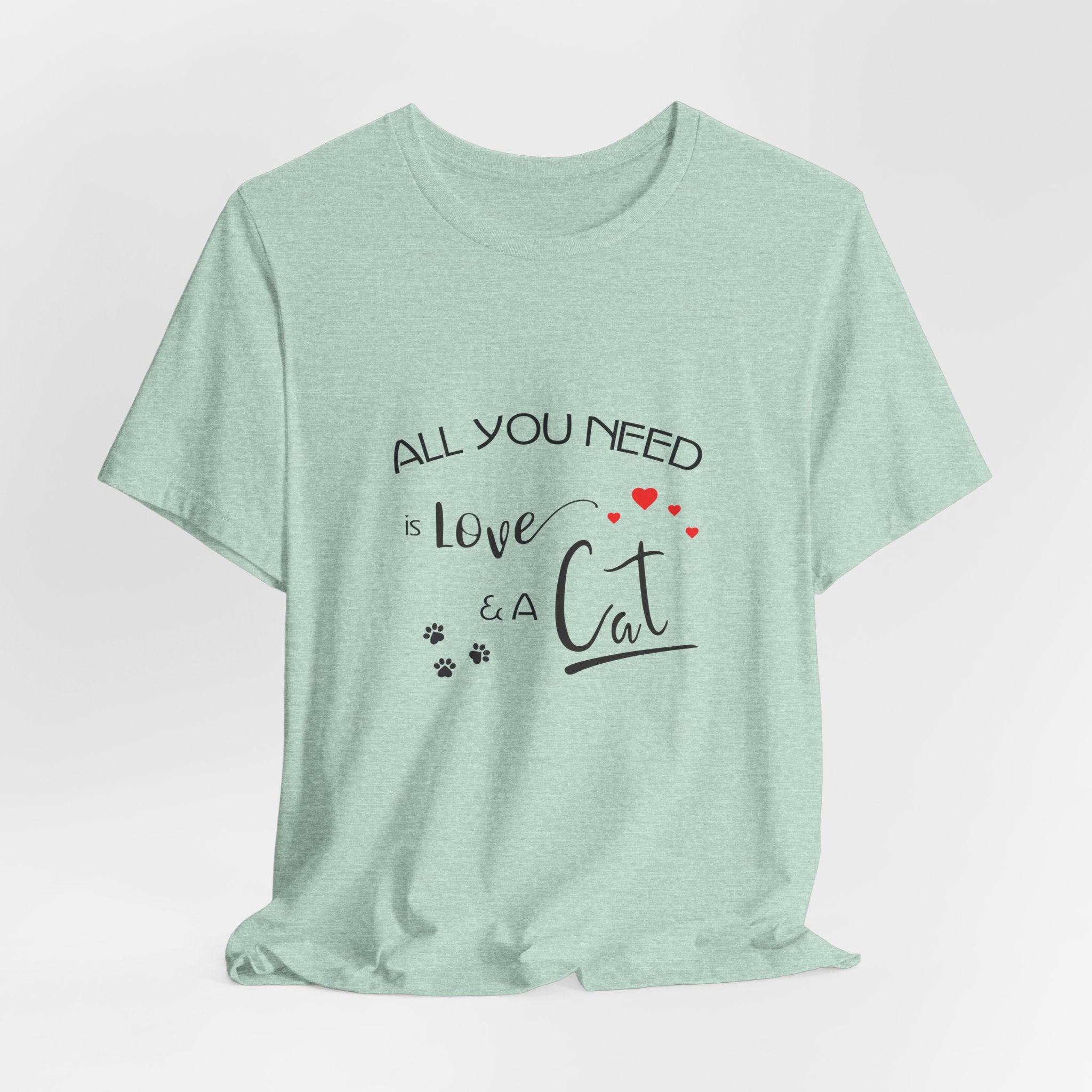All You Need Is Love and a Cat Graphic Tee