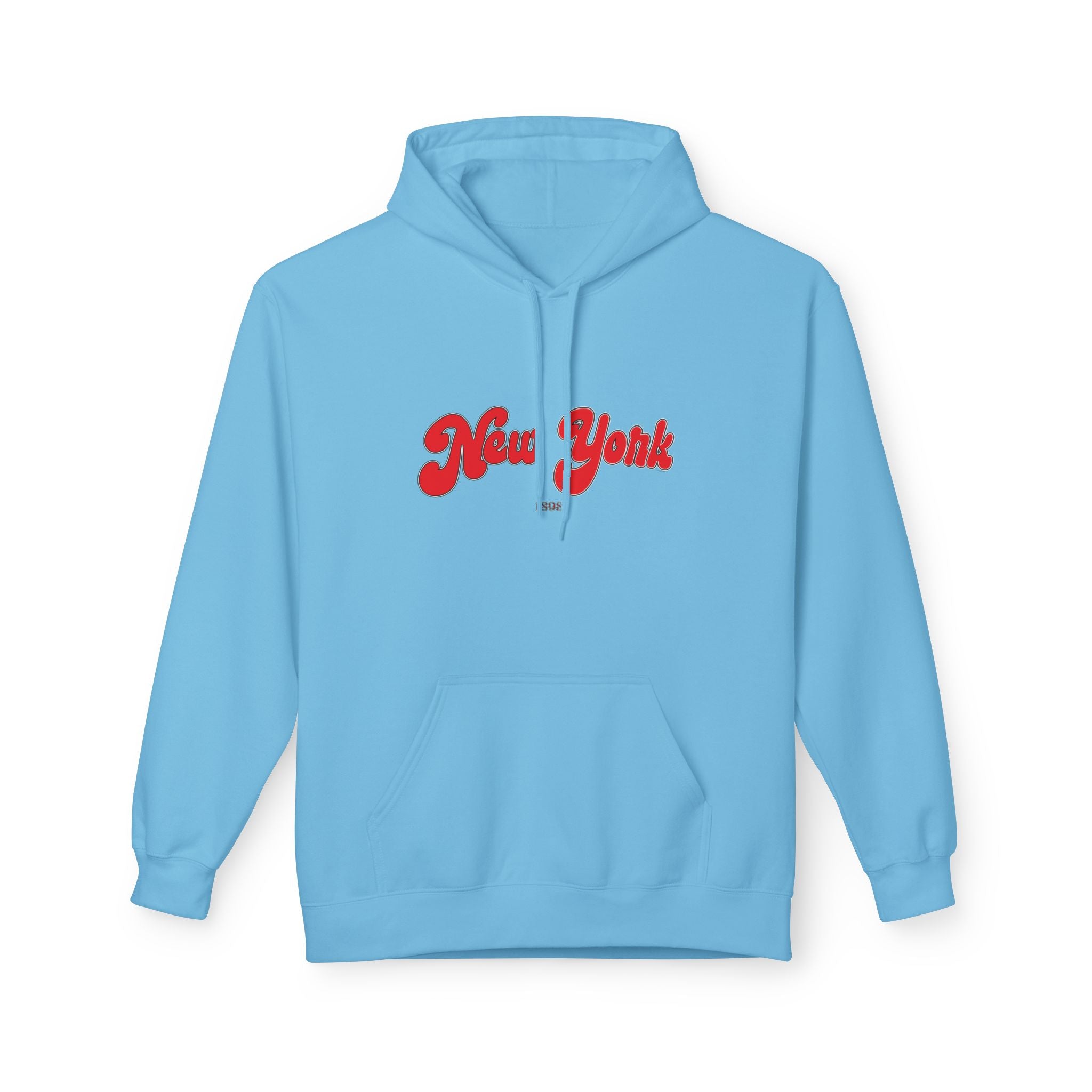New York 1898 Retro Typography Hoodie