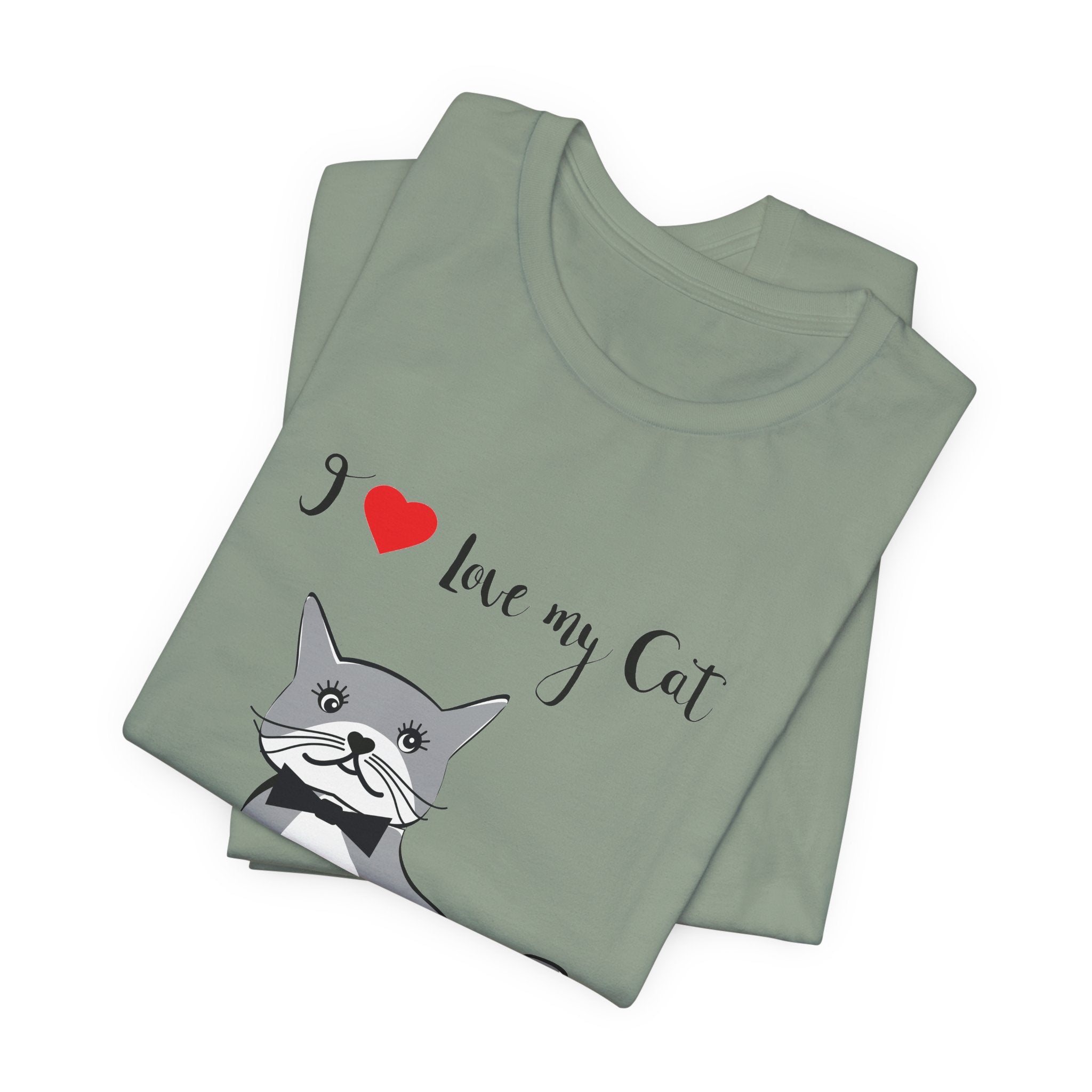I Love My Cat Graphic Tee