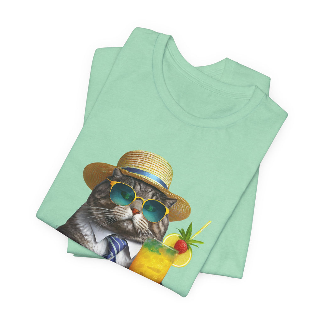 Happy Hour Cat Graphic Tee