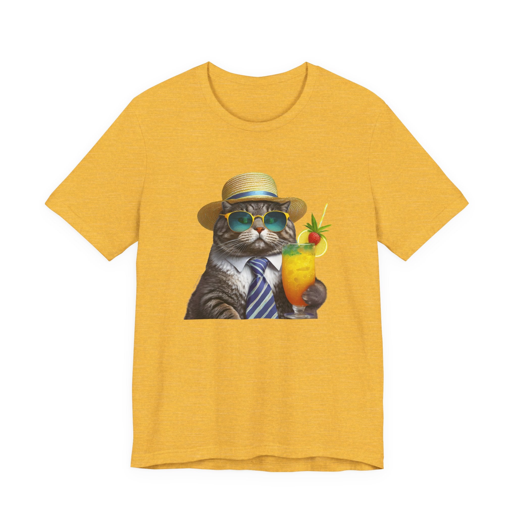 Happy Hour Cat Graphic Tee