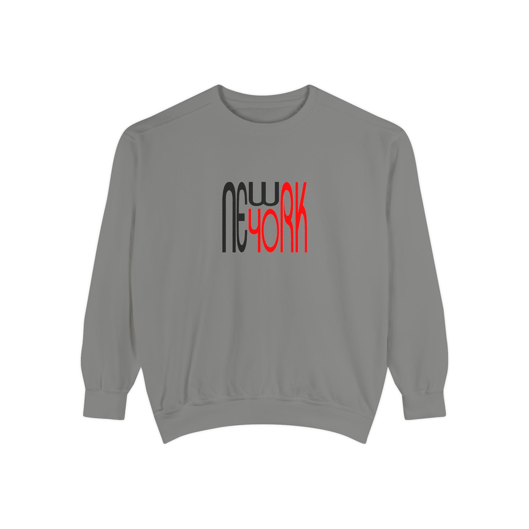 New York Black Red Lettering Graphic Unisex Sweatshirt
