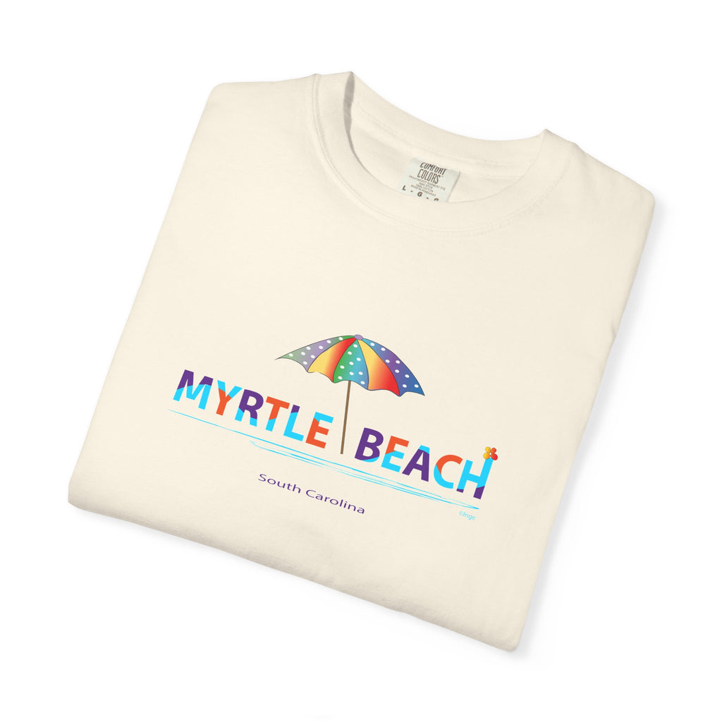 Myrtle Beach South Carolina Graphic Unisex Garment-Dyed T-shirt