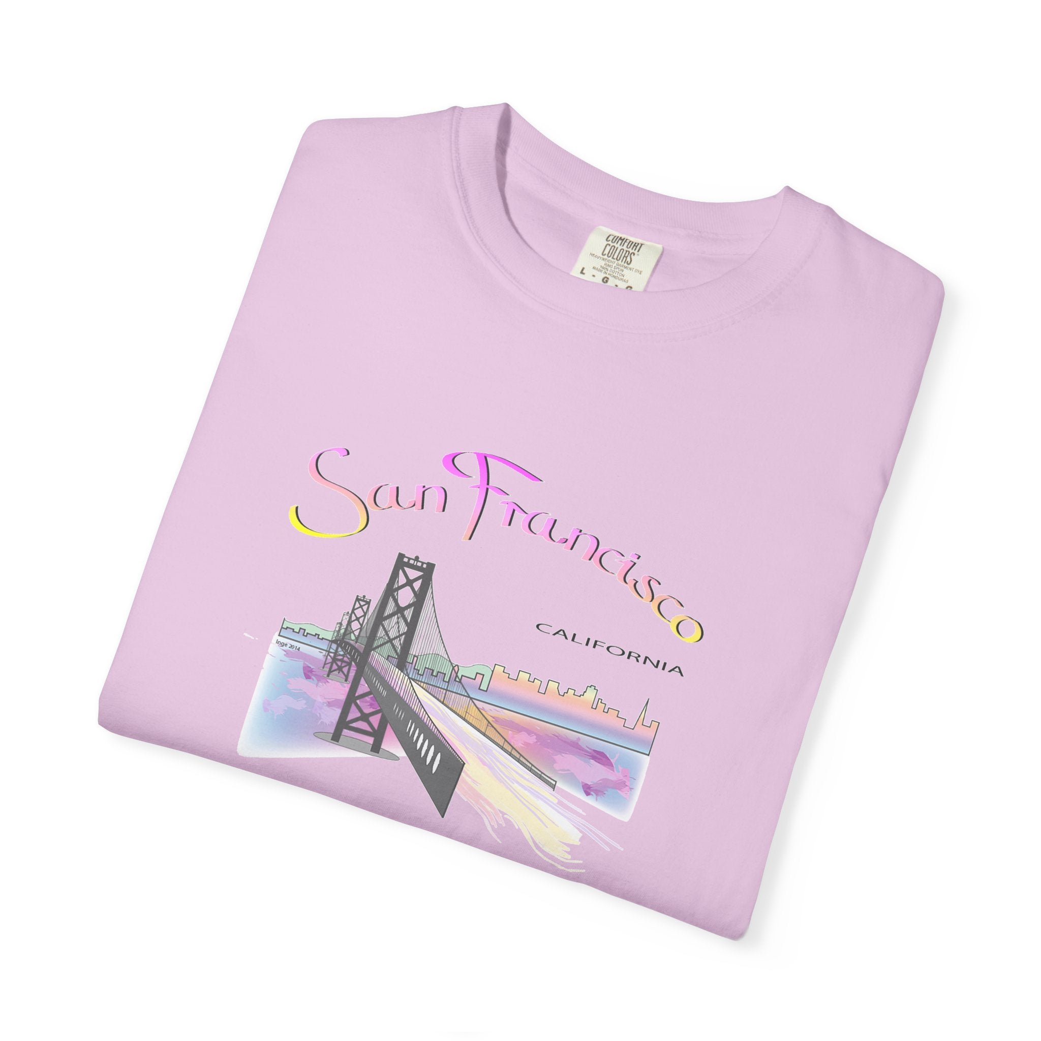San Francisco Rainbow Golden Gate Bridge Graphic Unisex T-shirt