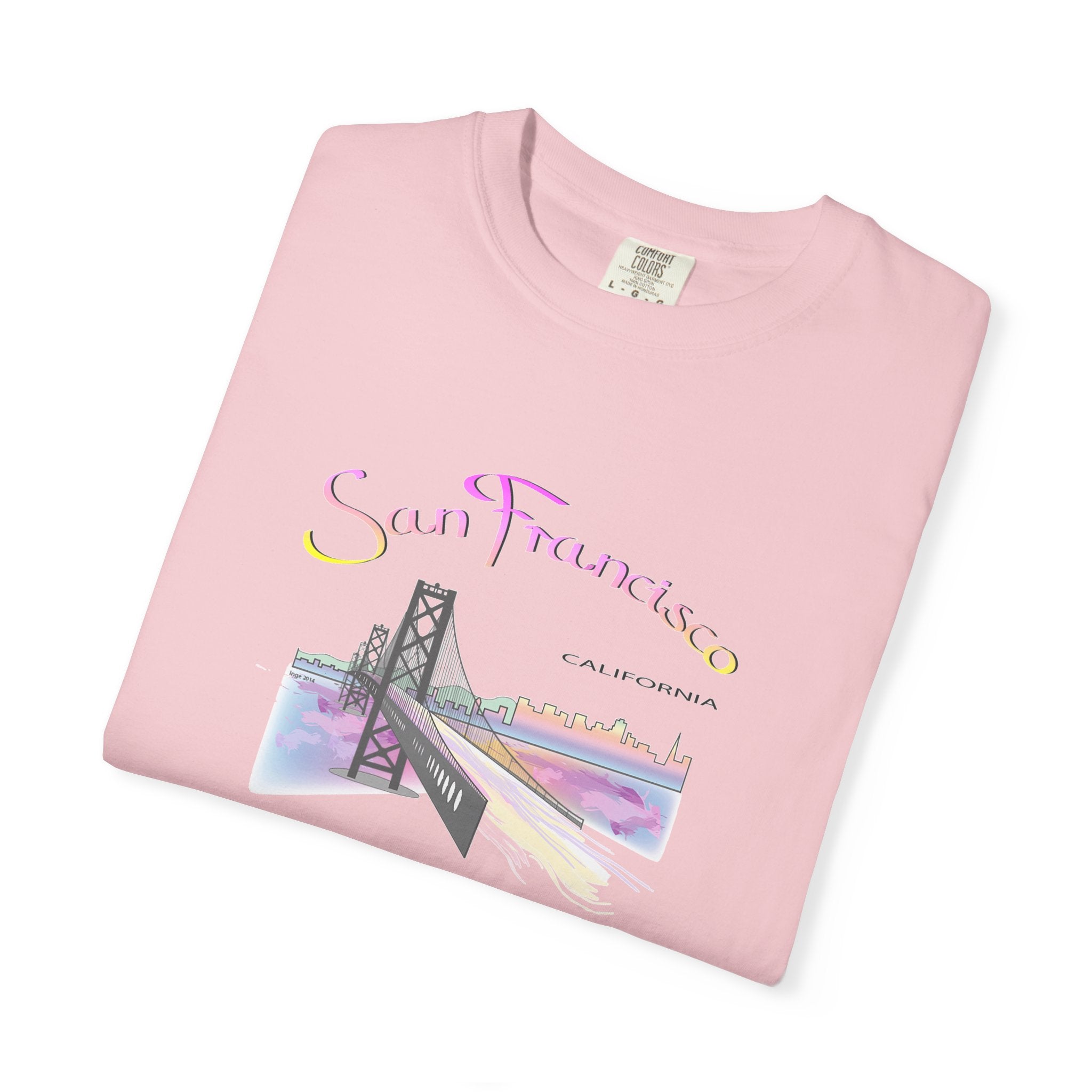 San Francisco Rainbow Golden Gate Bridge Graphic Unisex T-shirt