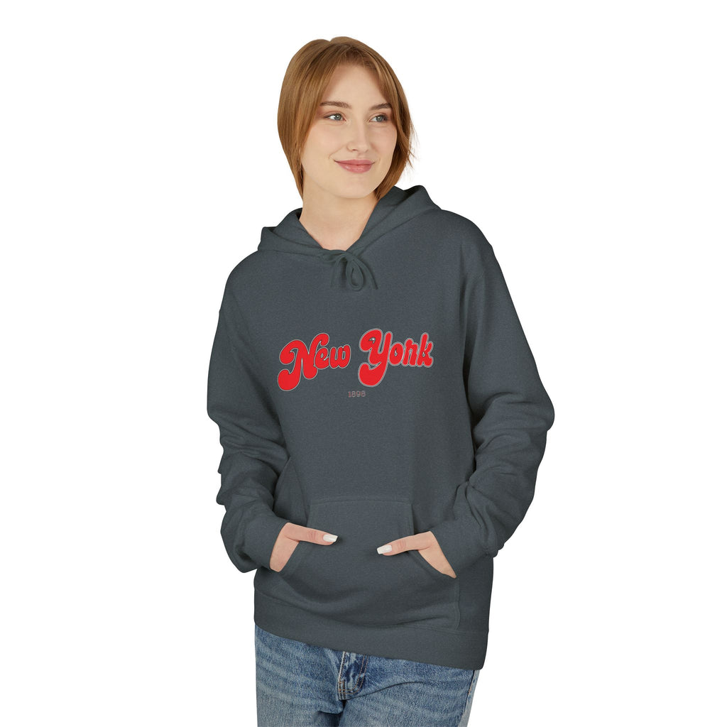 New York 1898 Retro Typography Hoodie