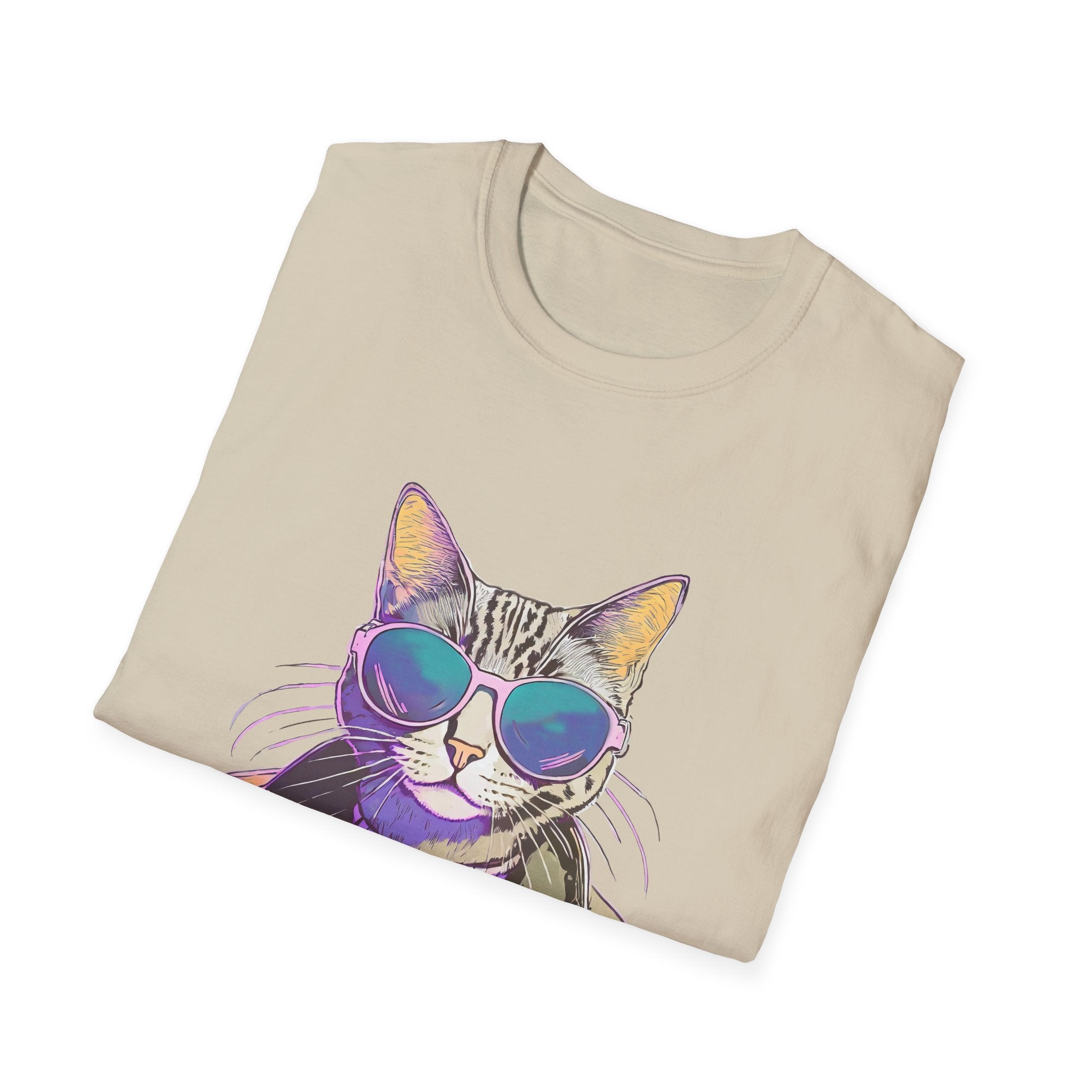 Cool Cat in Sunglasses Graphic Tee