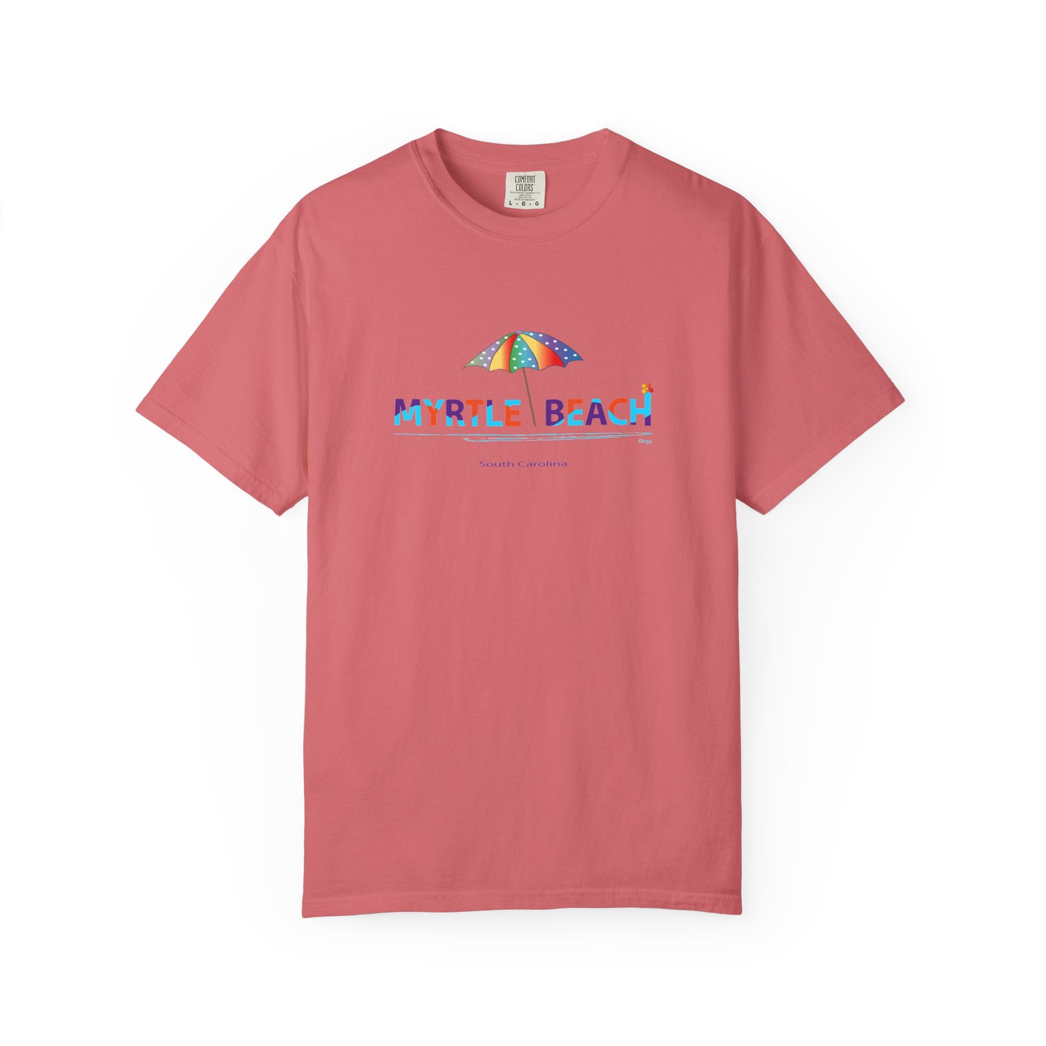 Myrtle Beach South Carolina Graphic Unisex Garment-Dyed T-shirt
