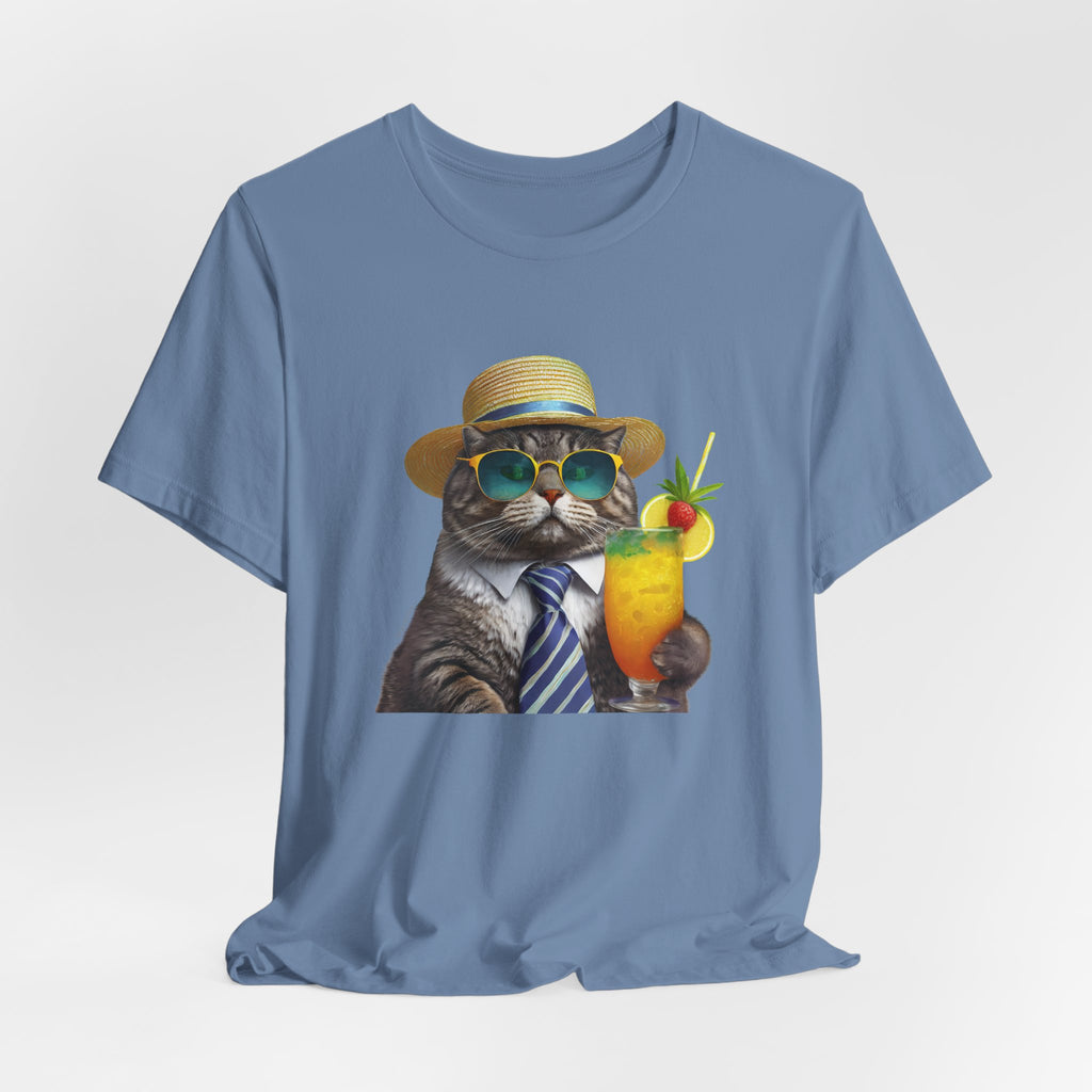 Happy Hour Cat Graphic Tee