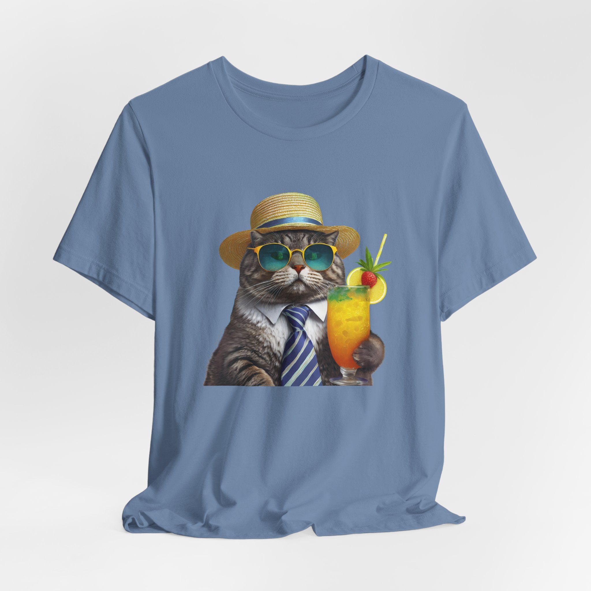 Happy Hour Cat Graphic Tee