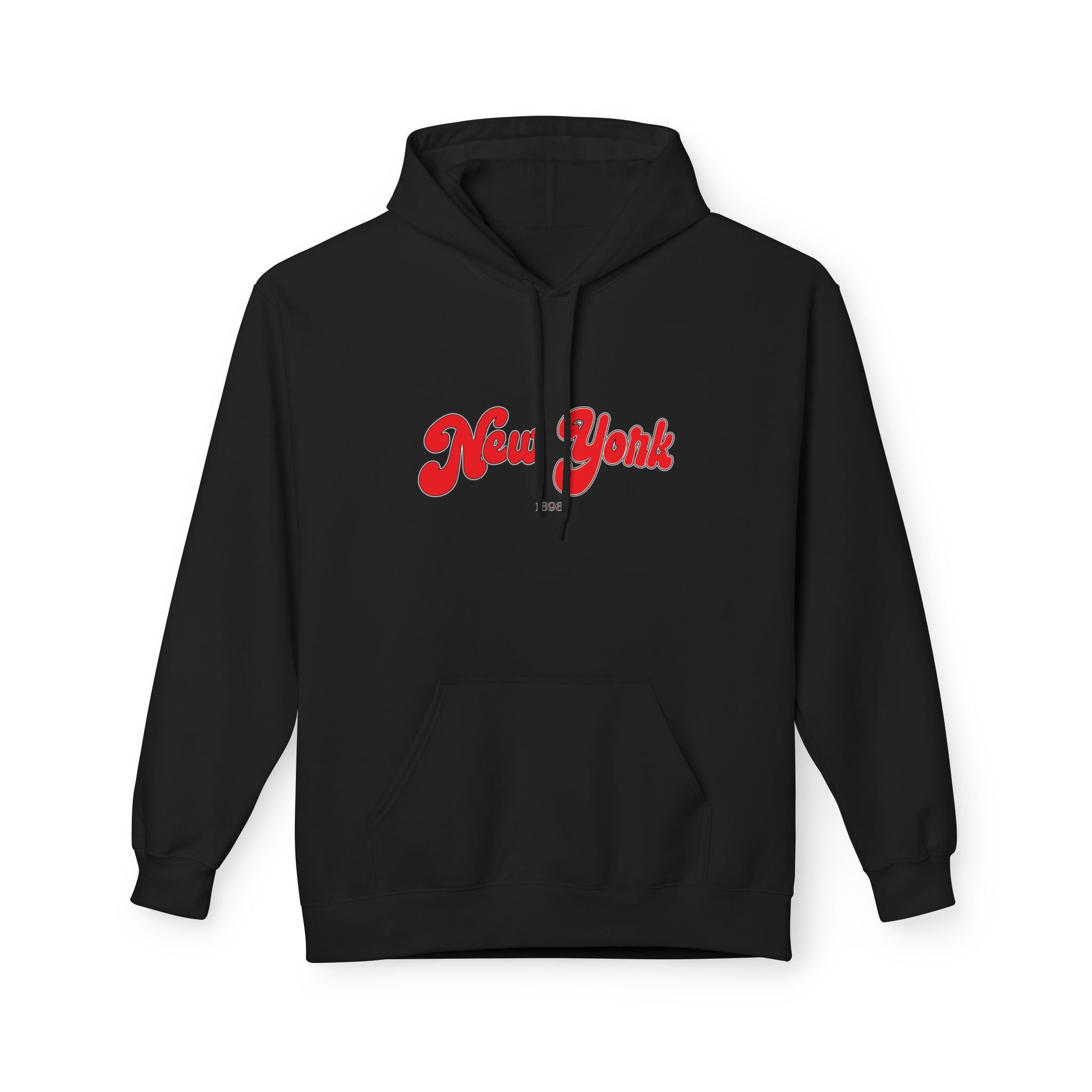 New York 1898 Retro Typography Hoodie