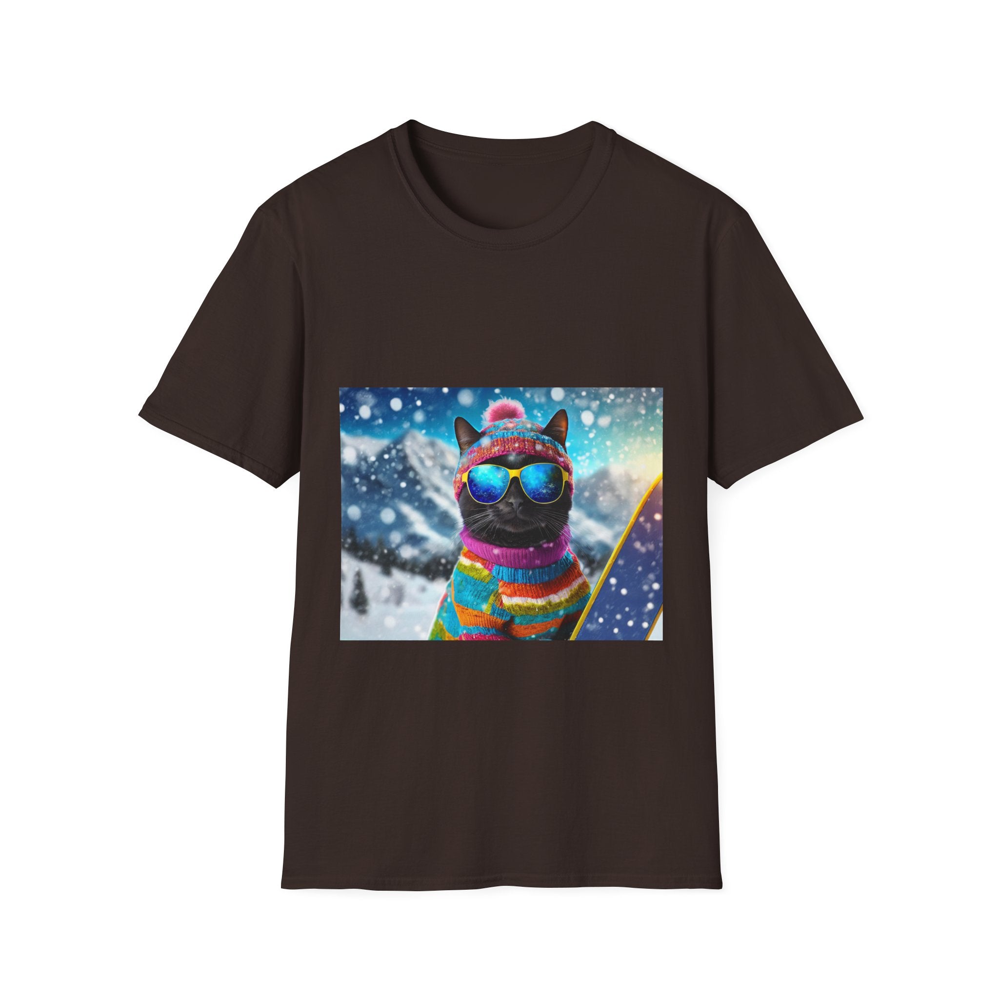 Cool Snow Cat Graphic Tee