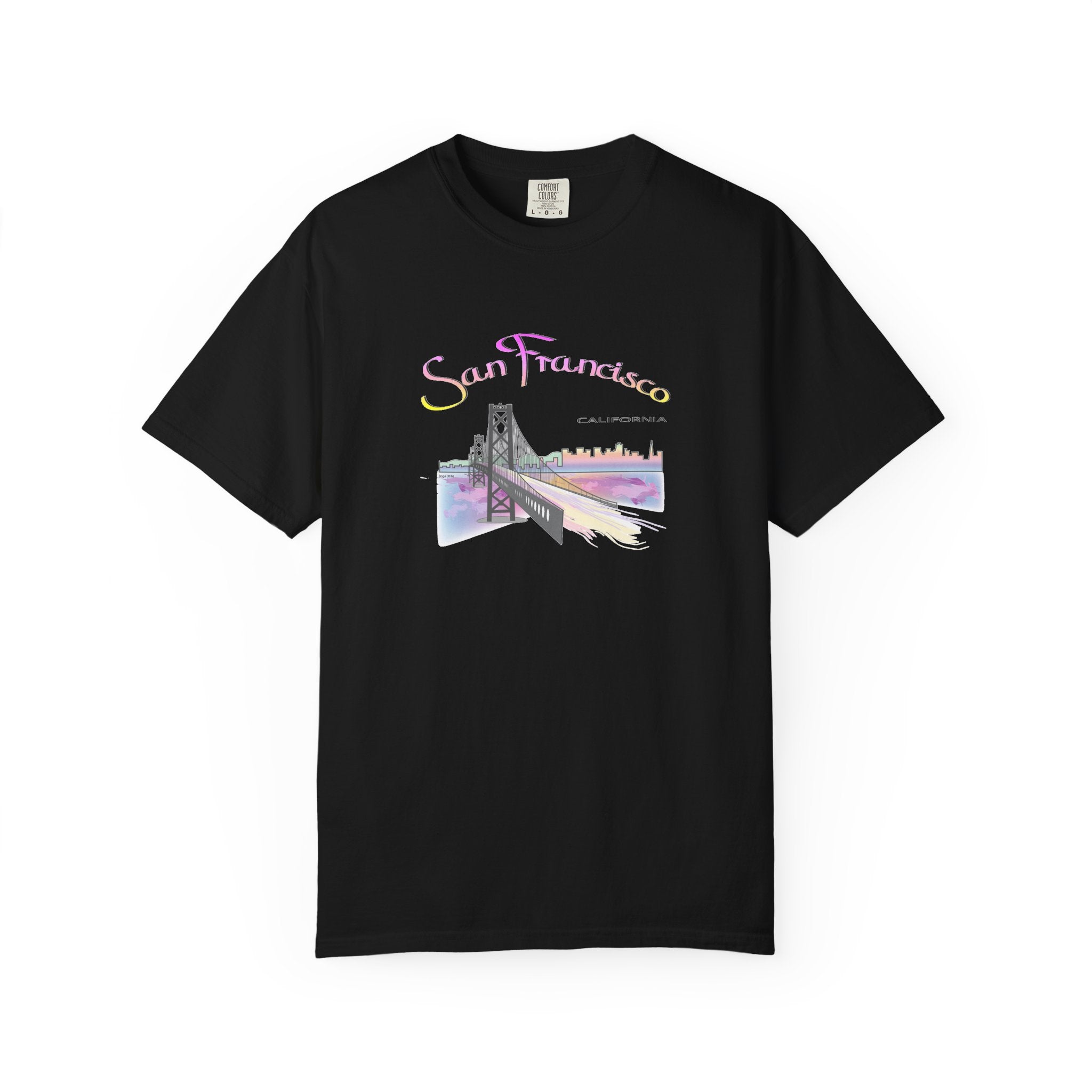 San Francisco Rainbow Golden Gate Bridge Graphic Unisex T-shirt