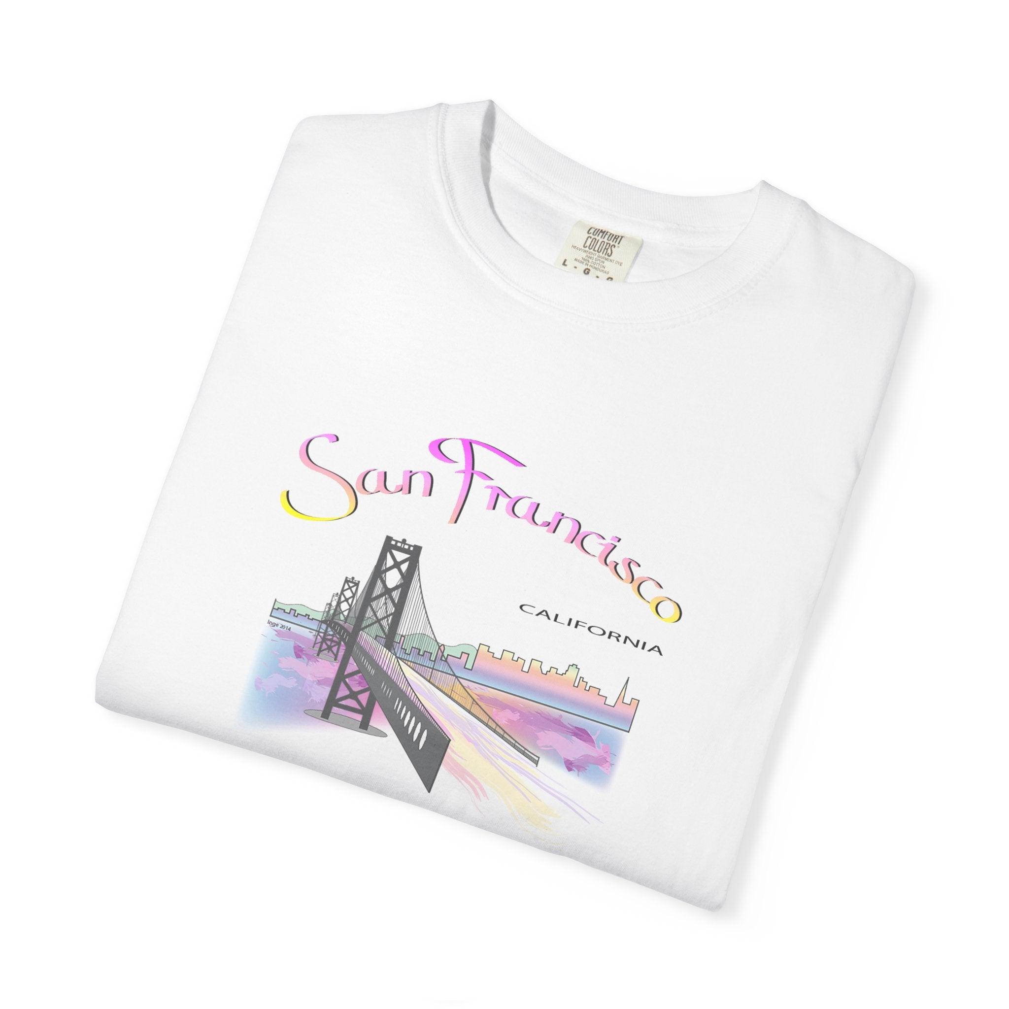 San Francisco Rainbow Golden Gate Bridge Graphic Unisex T-shirt
