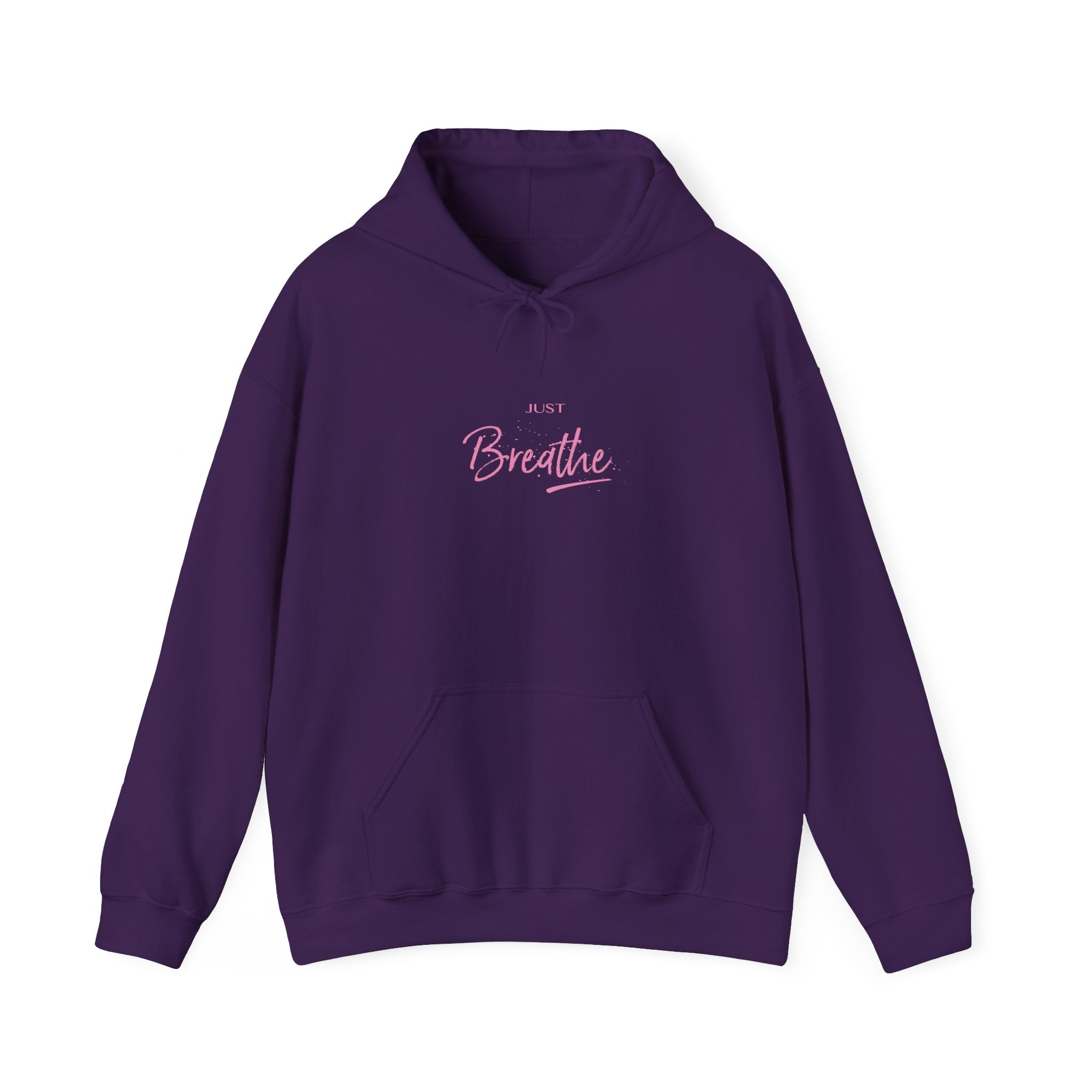 Just Breathe Zen Yoga Graphic Hoodie - Unisex Heavy Blend™ Hooded Sweatshirt