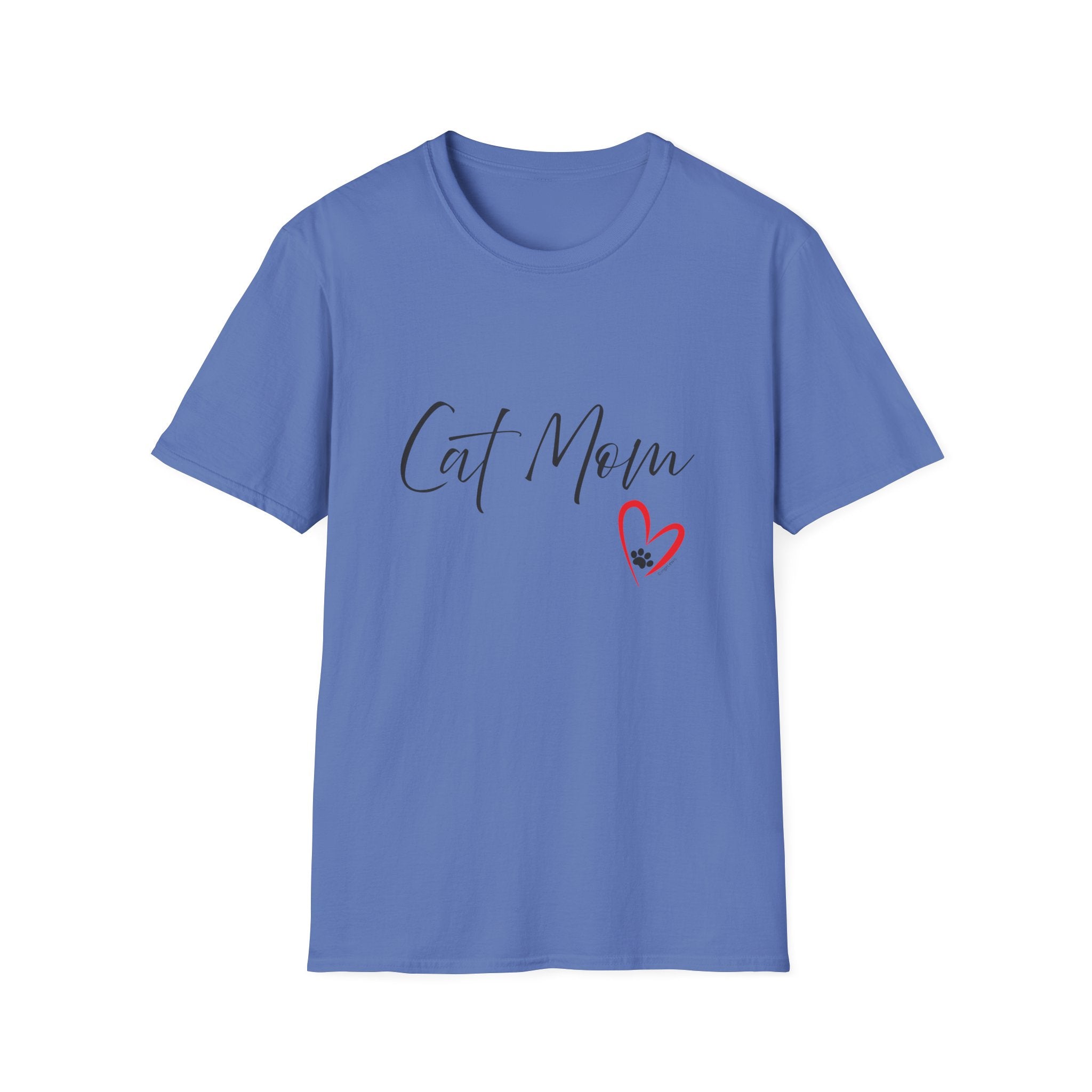 Cat Mom Heart Graphic Tee