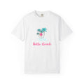 Hello Beach Graphic Unisex Garment-Dyed T-shirt