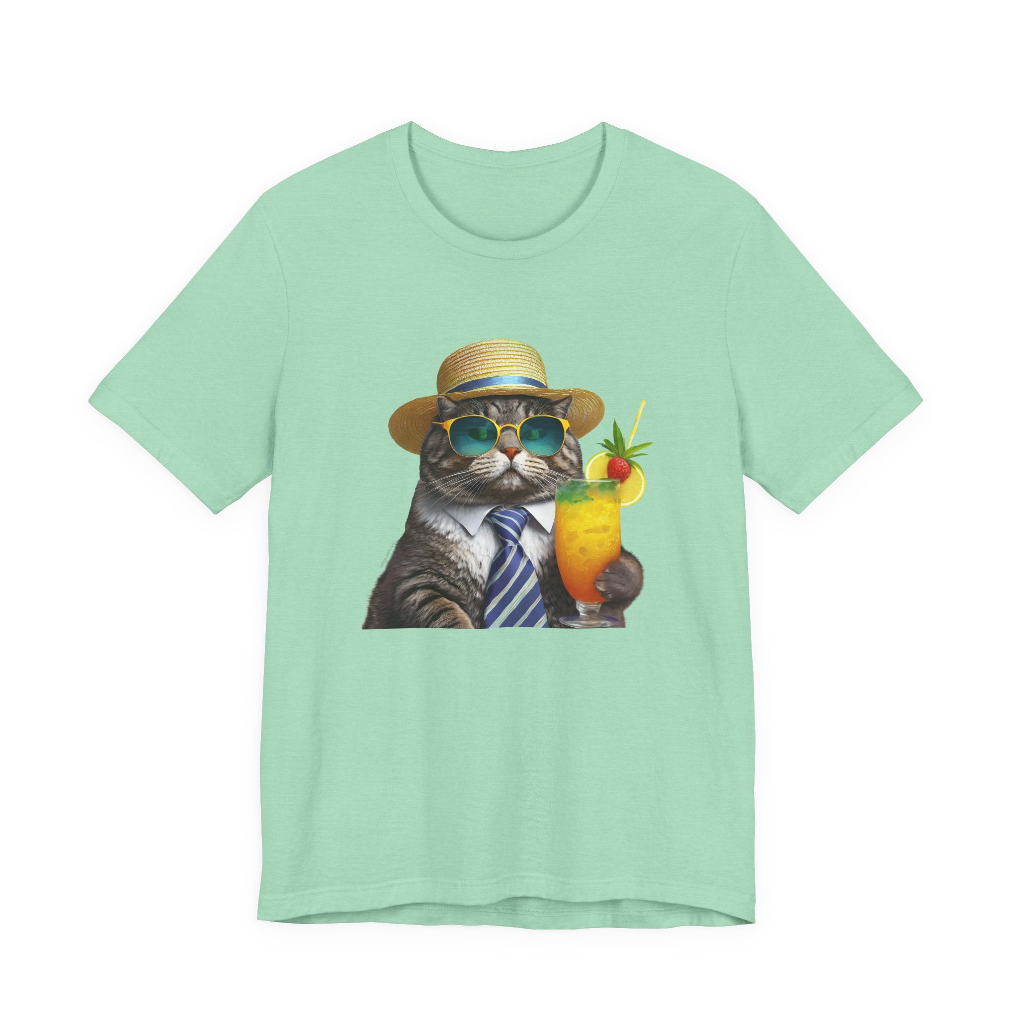Happy Hour Cat Graphic Tee