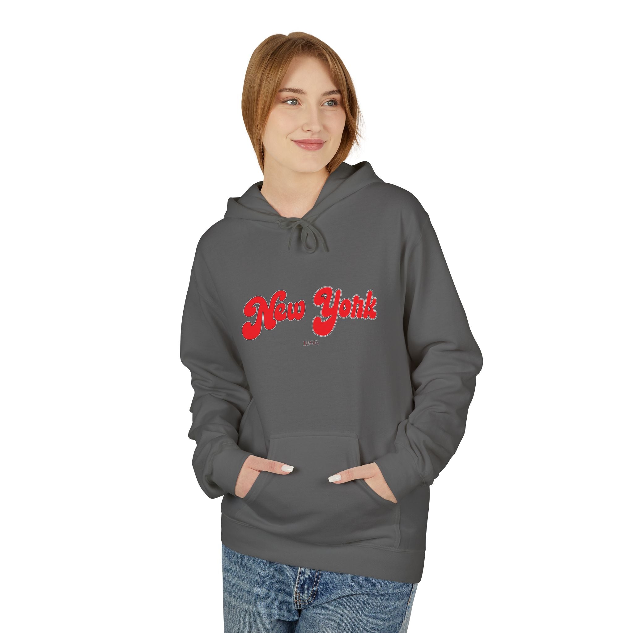 New York 1898 Retro Typography Hoodie