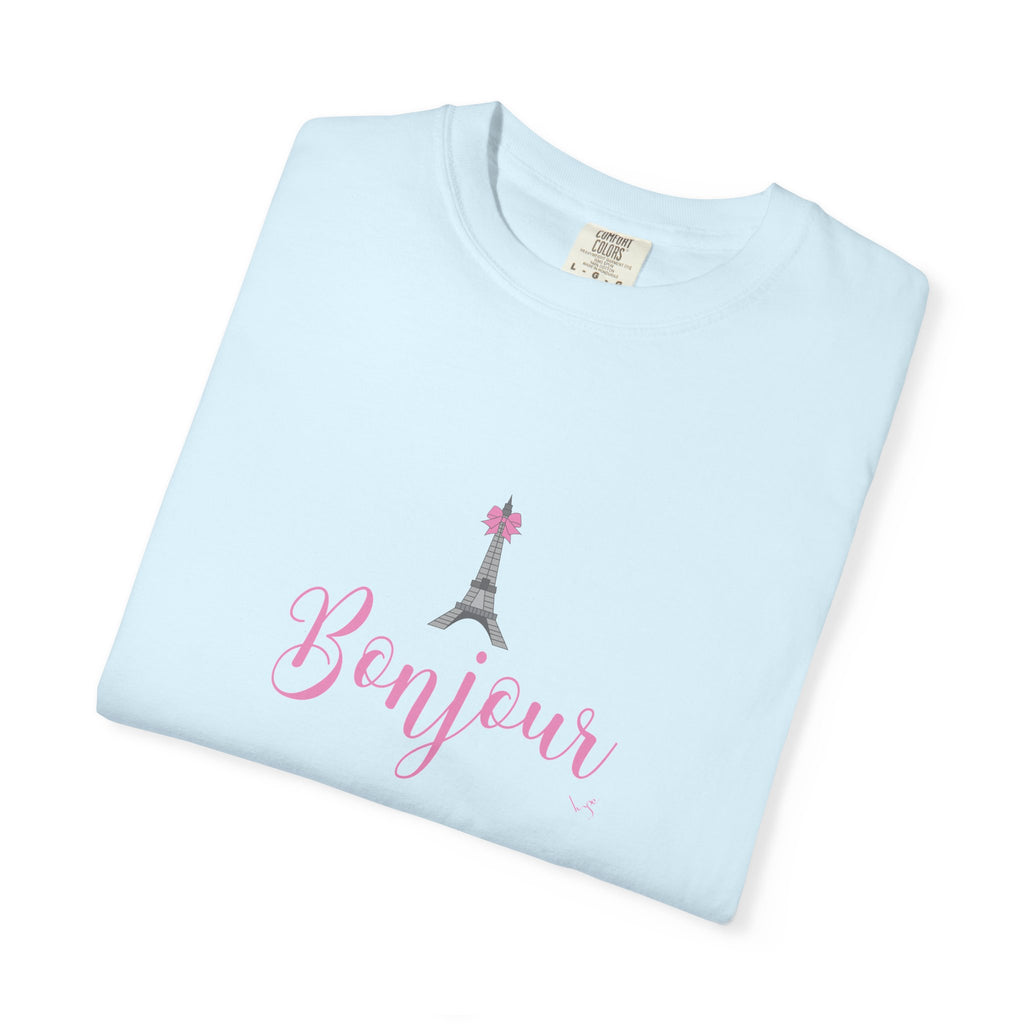 Bonjour Eiffel Tower Graphic T-shirt