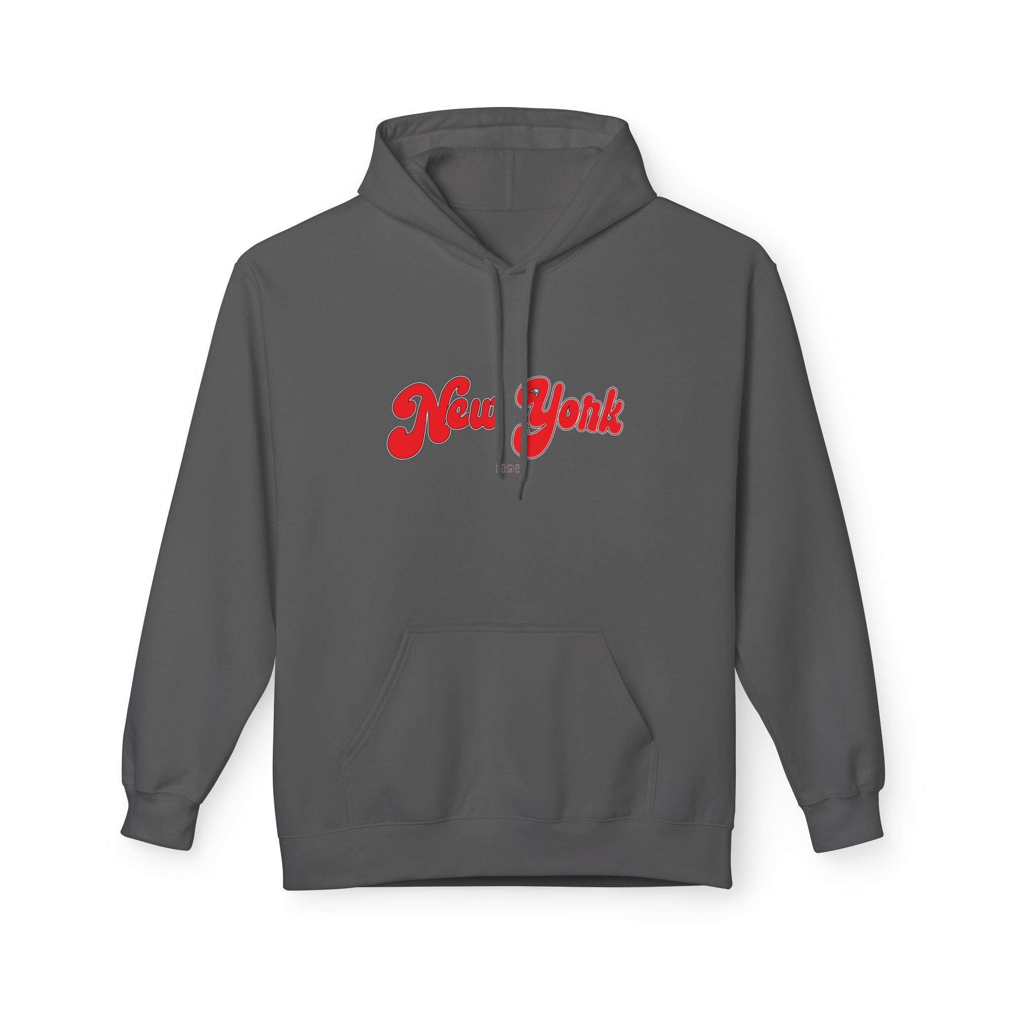 New York 1898 Retro Typography Hoodie