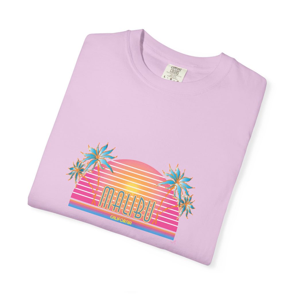 Striking Malibu California Graphic Unisex Garment-Dyed T-shirt