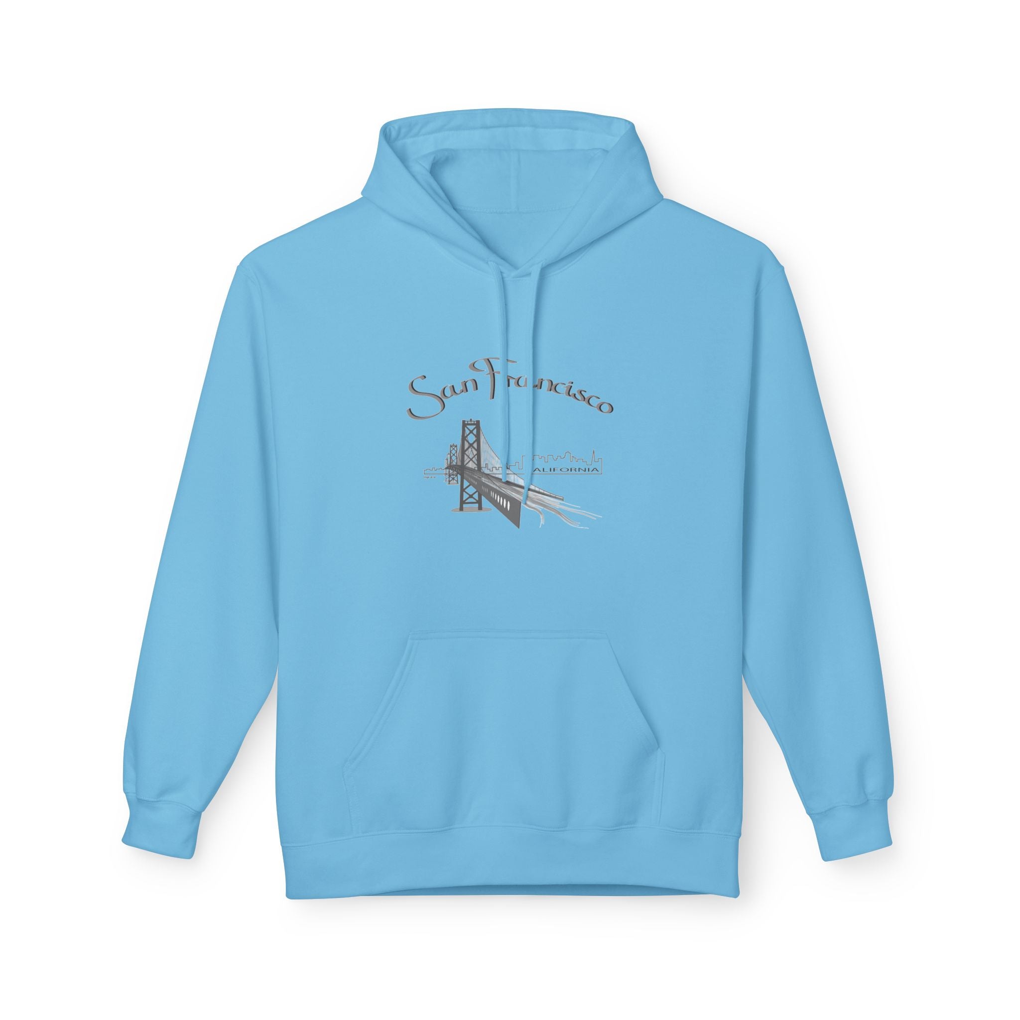 San Francisco Golden Gate Sketch Hoodie — Minimal City Skyline Travel Sweatshirt