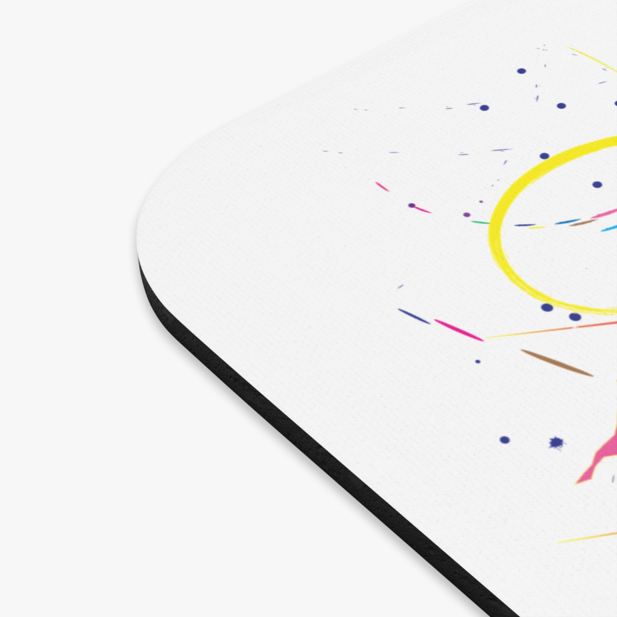 Colorful Abstract Paint Splatter Art Mouse Pad (Rectangle)