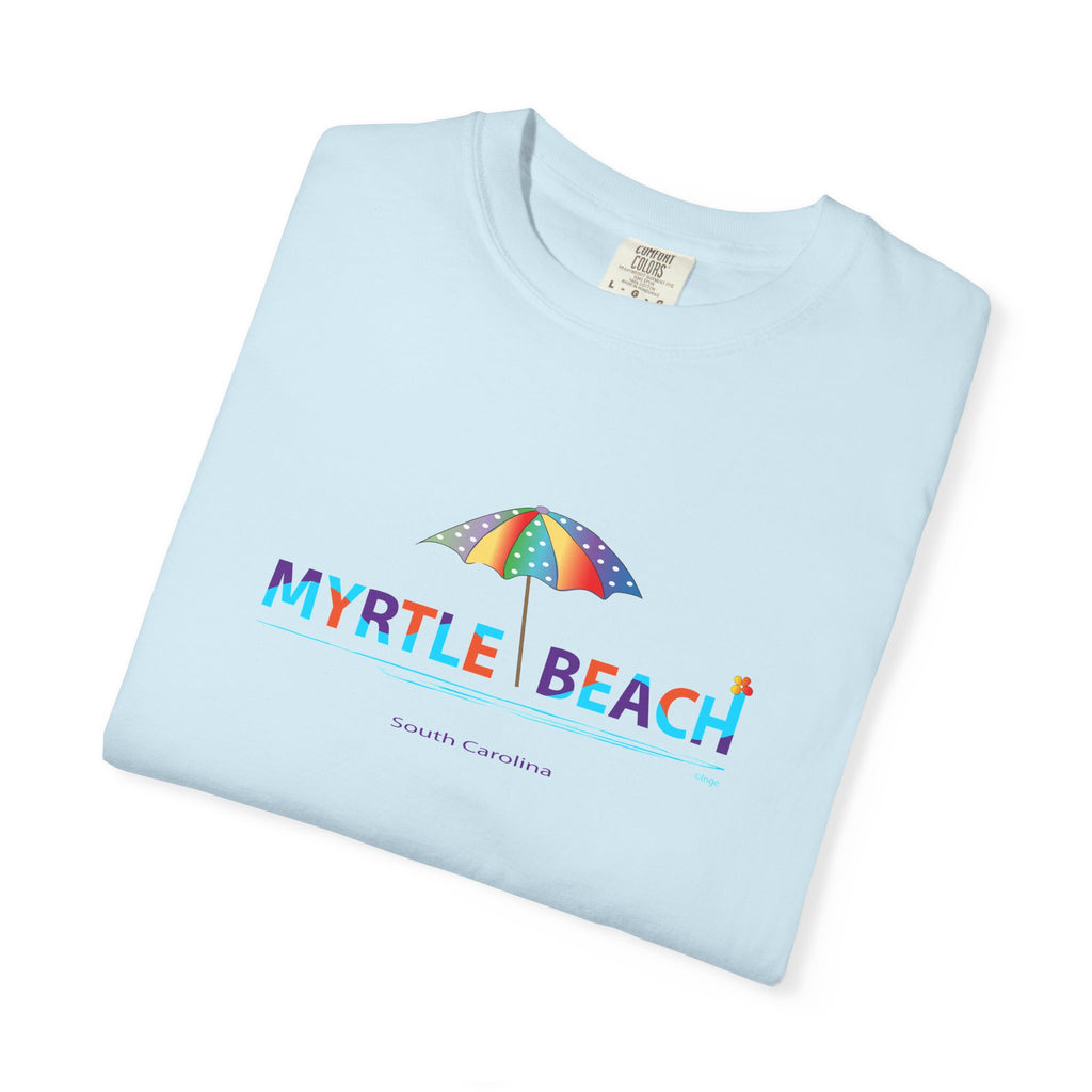 Myrtle Beach South Carolina Graphic Unisex Garment-Dyed T-shirt